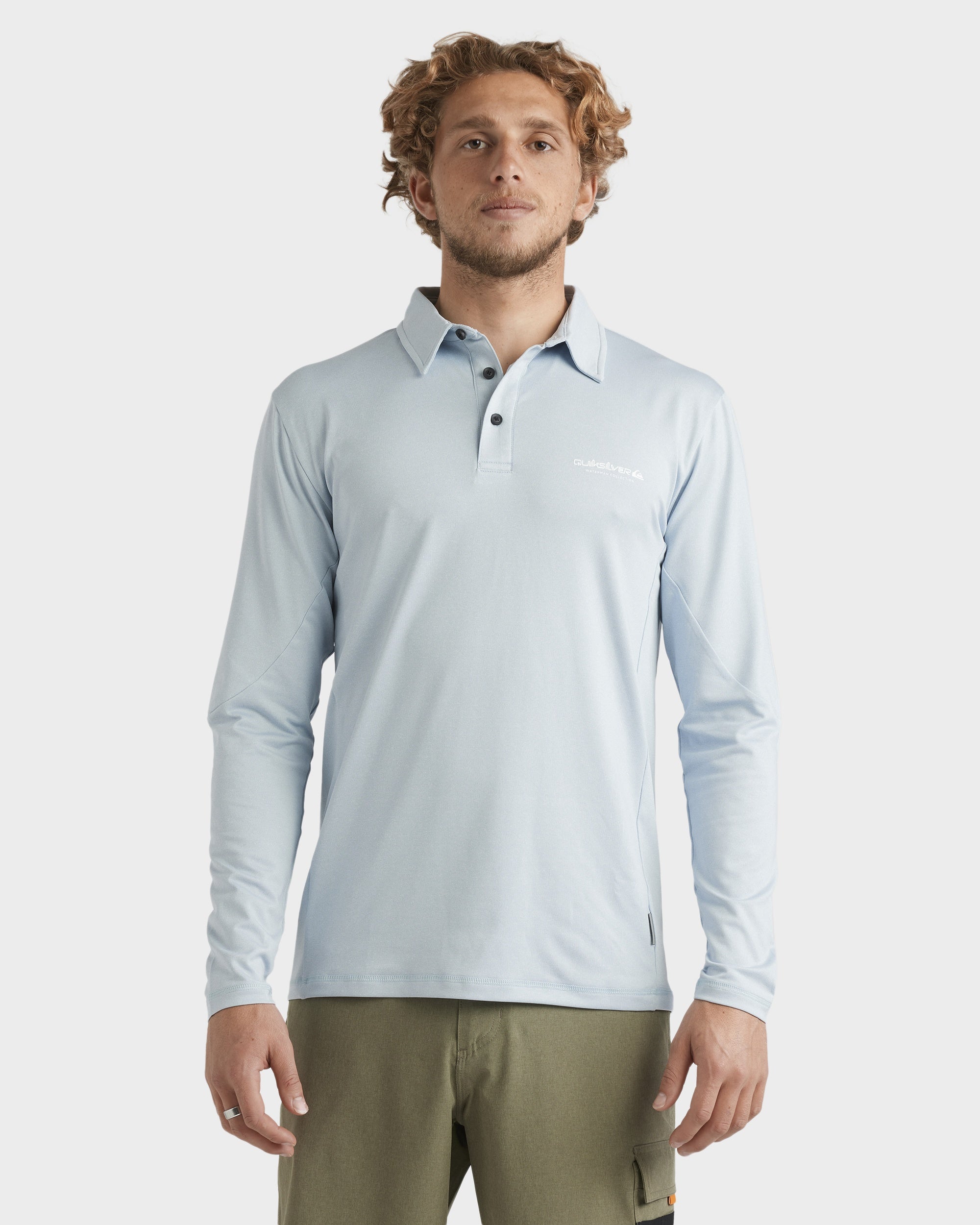 Mens Baitball Polo Long Sleeve Surf Shirt