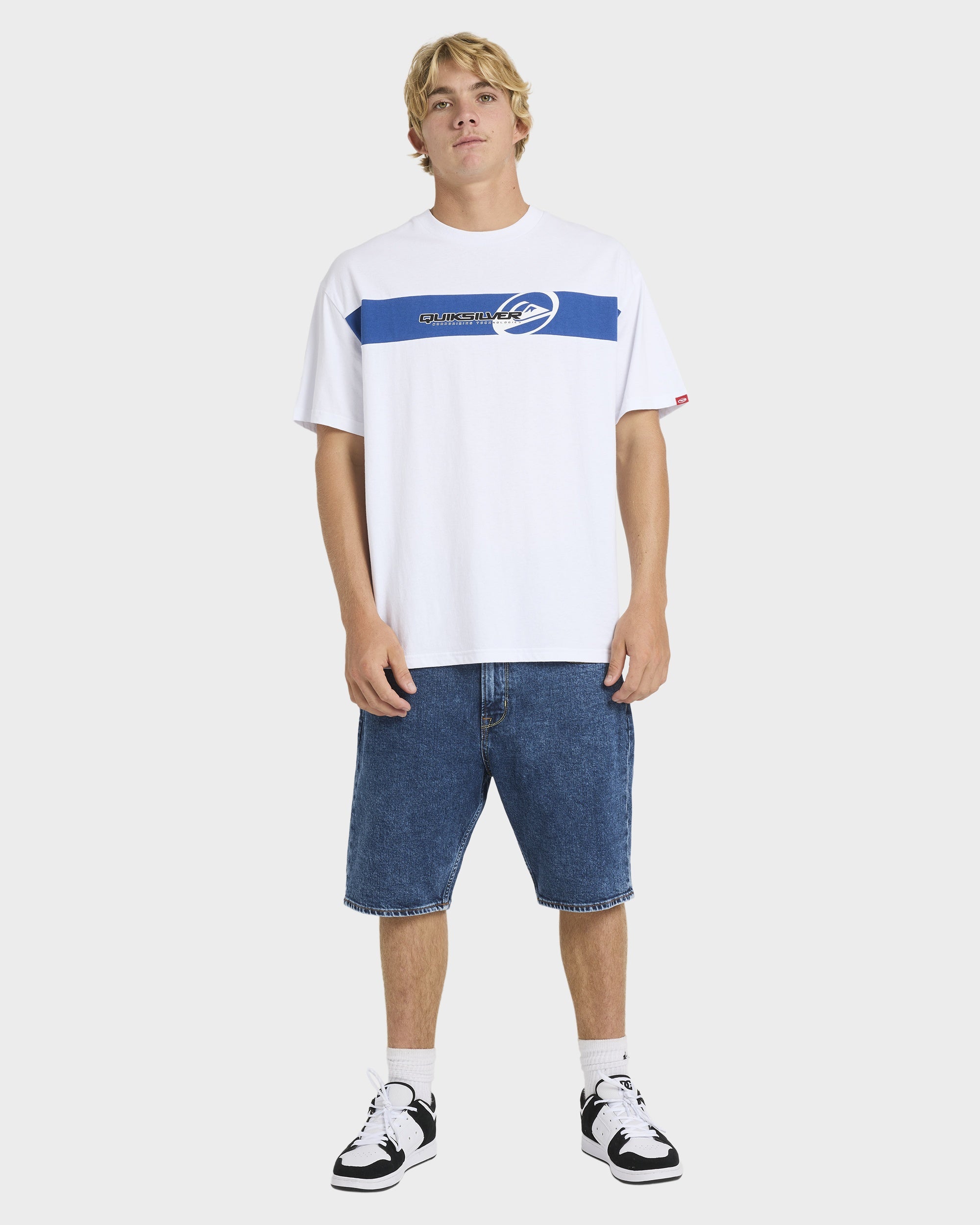 Mens Tilt Panel Knit T-Shirt