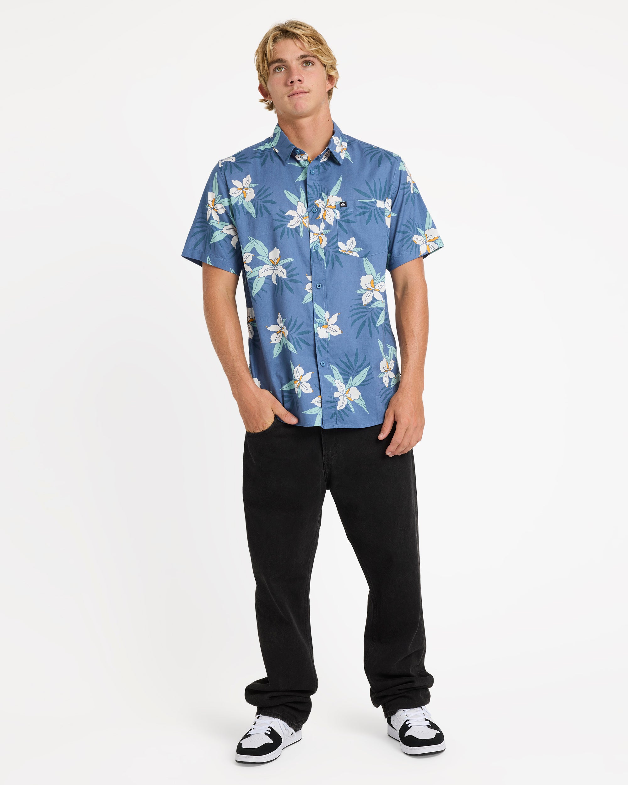 Mens Apero Classic Floral Short Sleeve Shirt