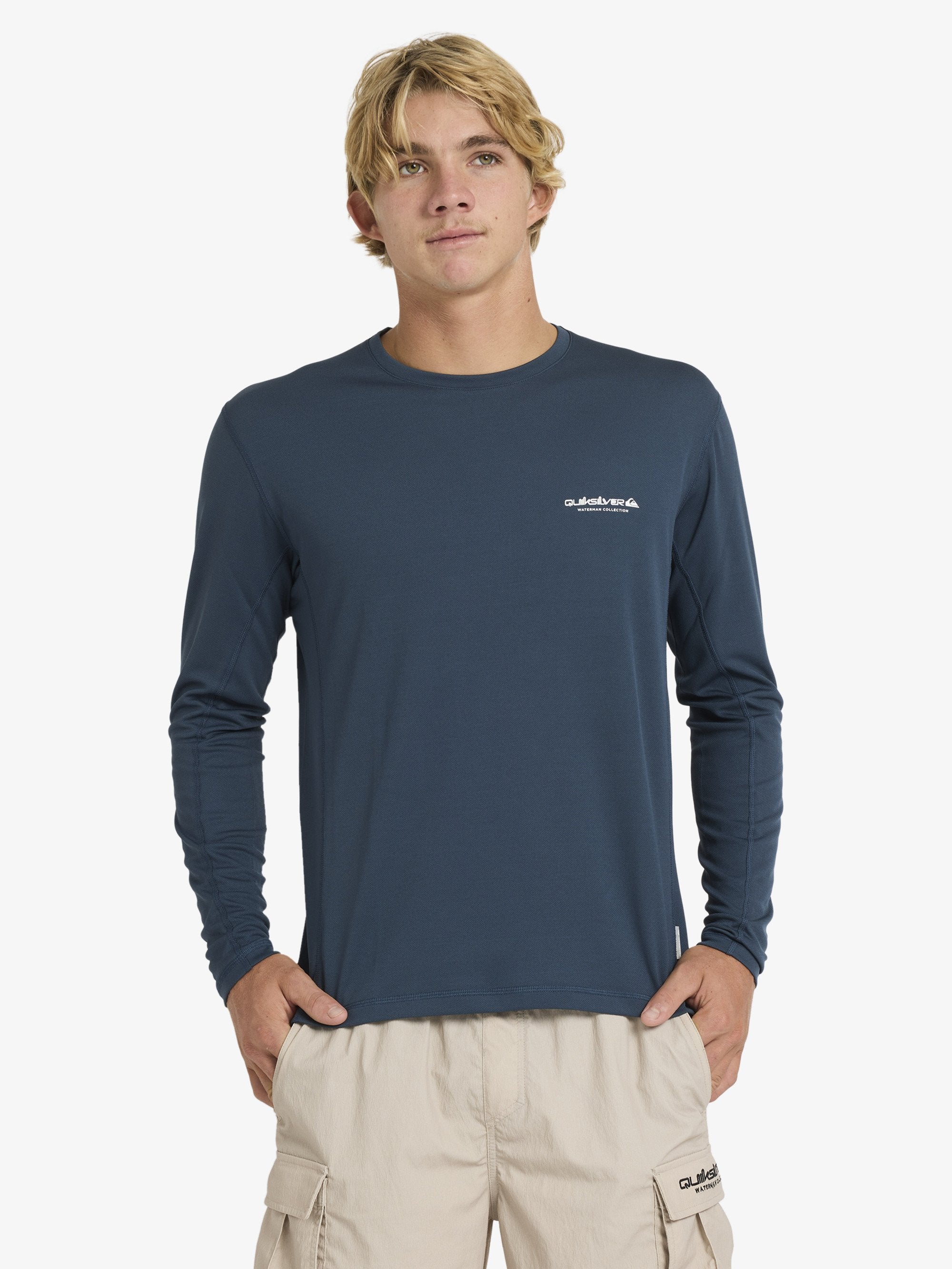 Mens Sea Grass Long Sleeve UPF 50 Rash Vest