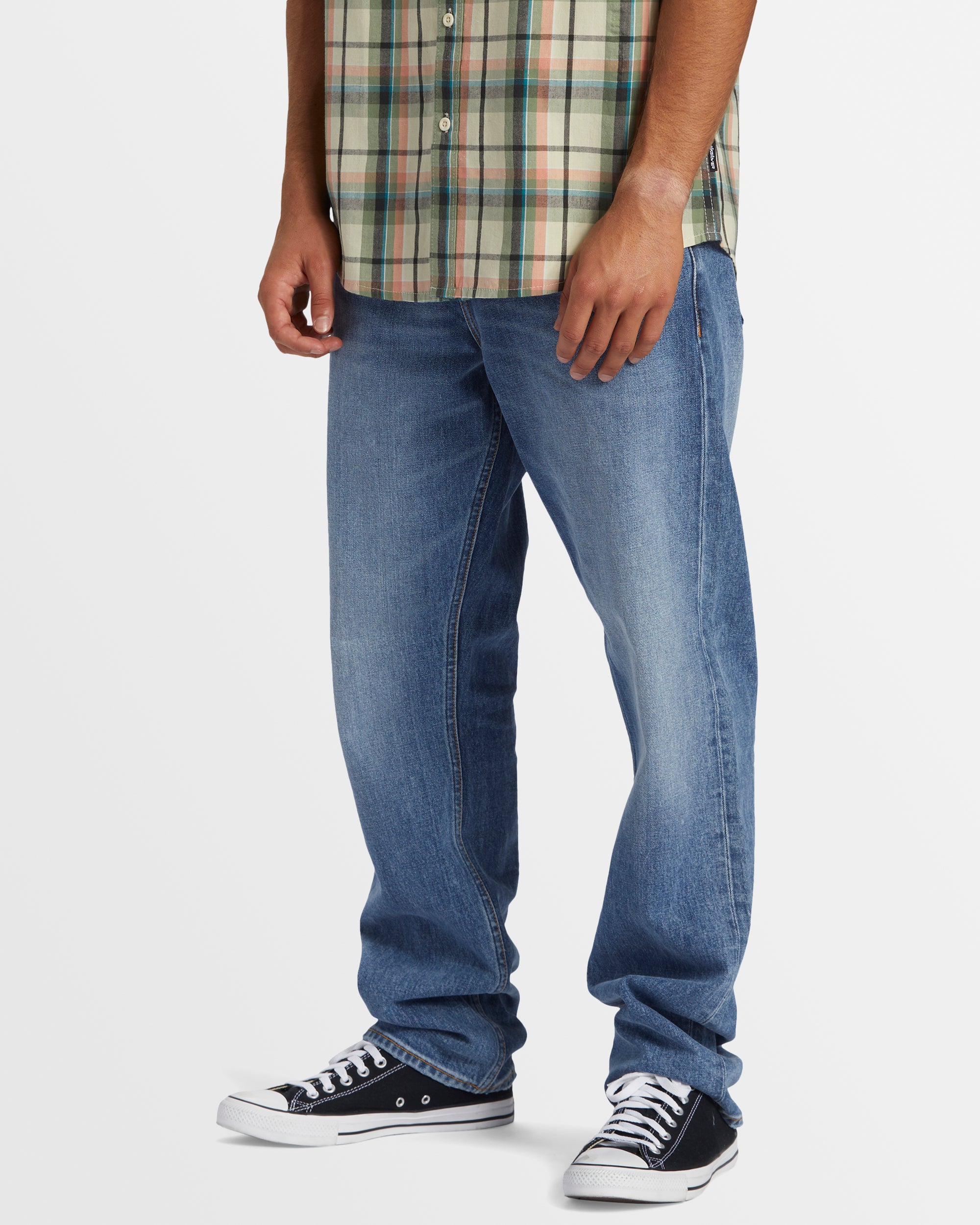 Mens Modern Wave Salt Water Straight Fit Jeans