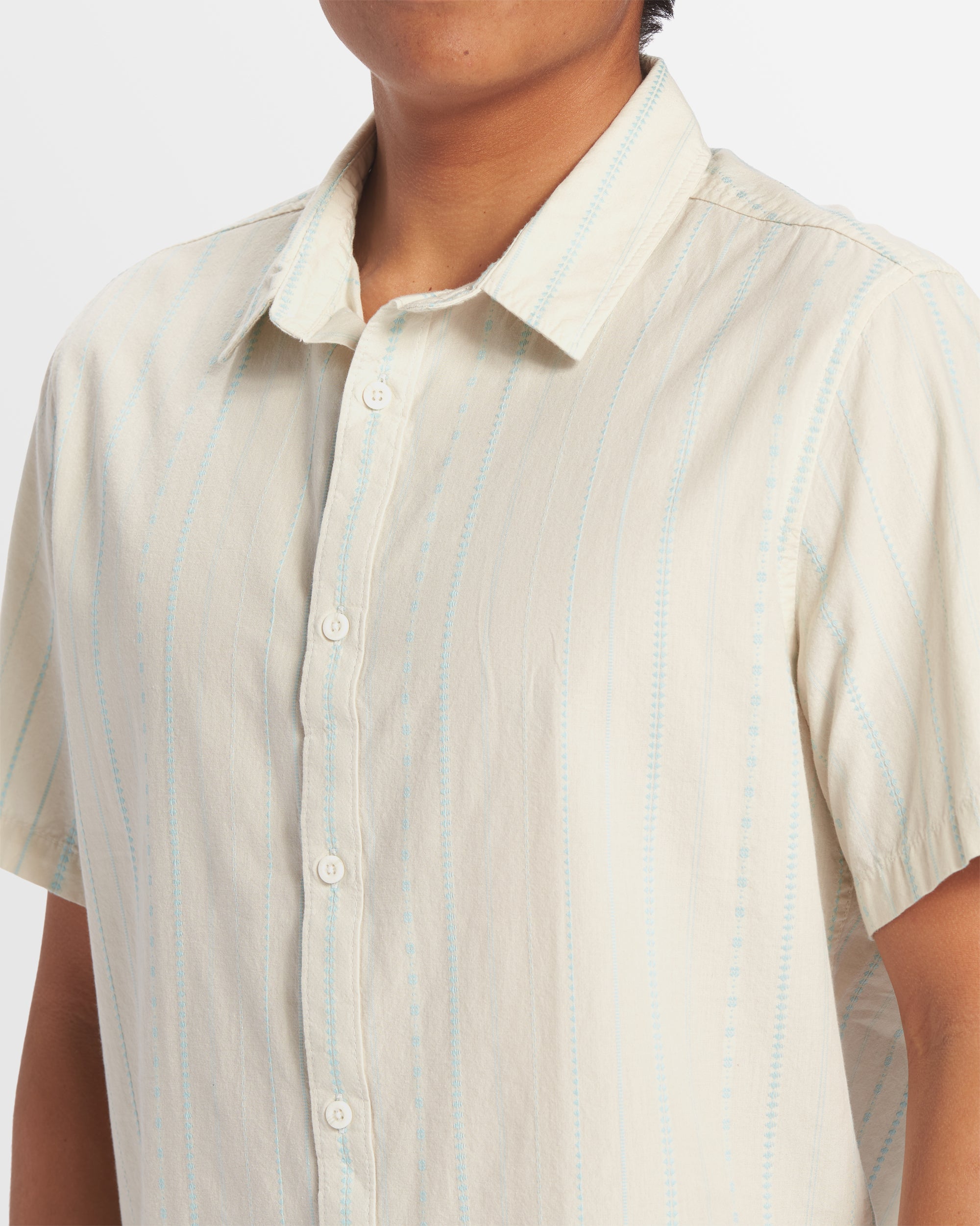 Mens Pacific Stripe Short Sleeve Shirt