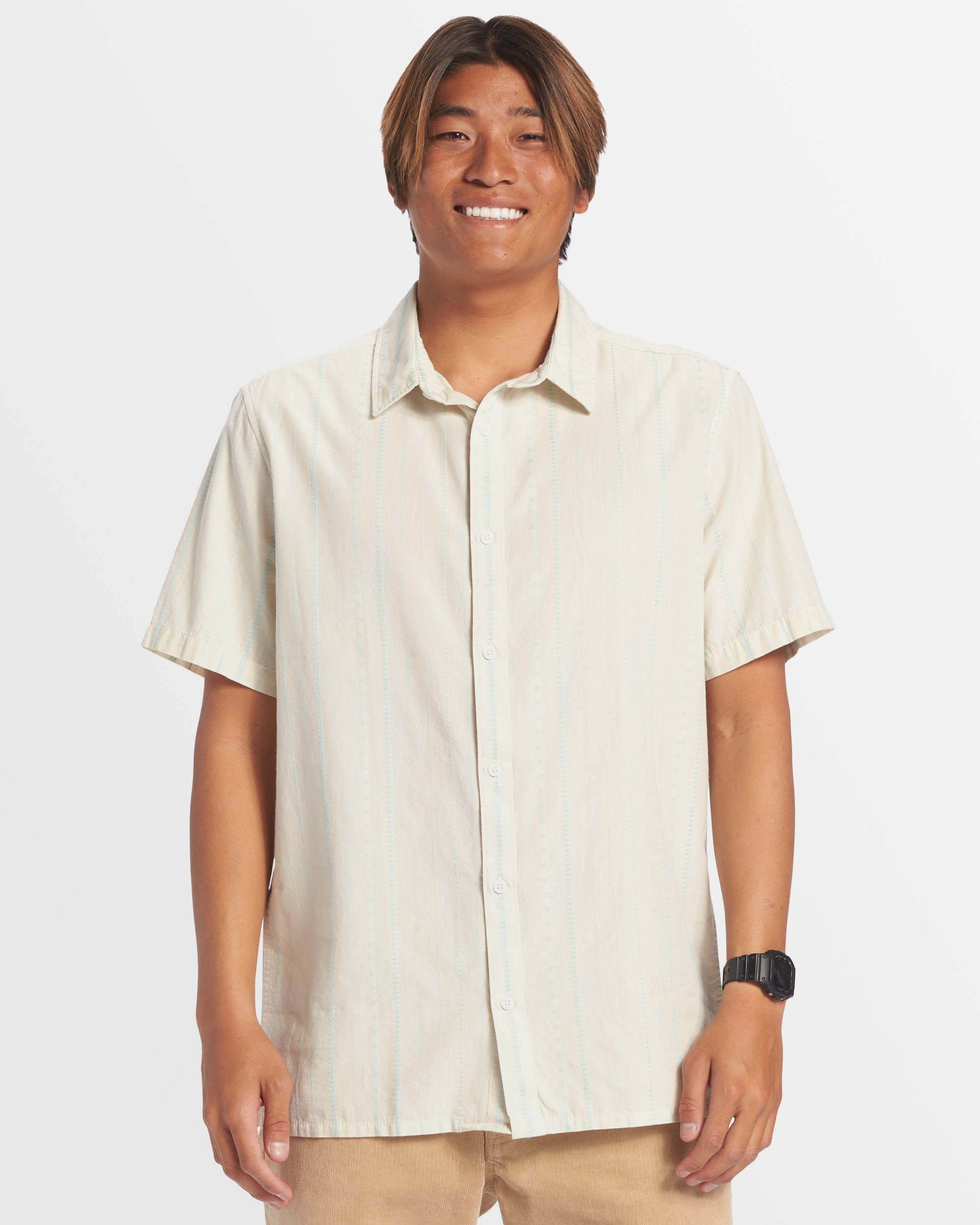 Mens Pacific Stripe Short Sleeve Shirt