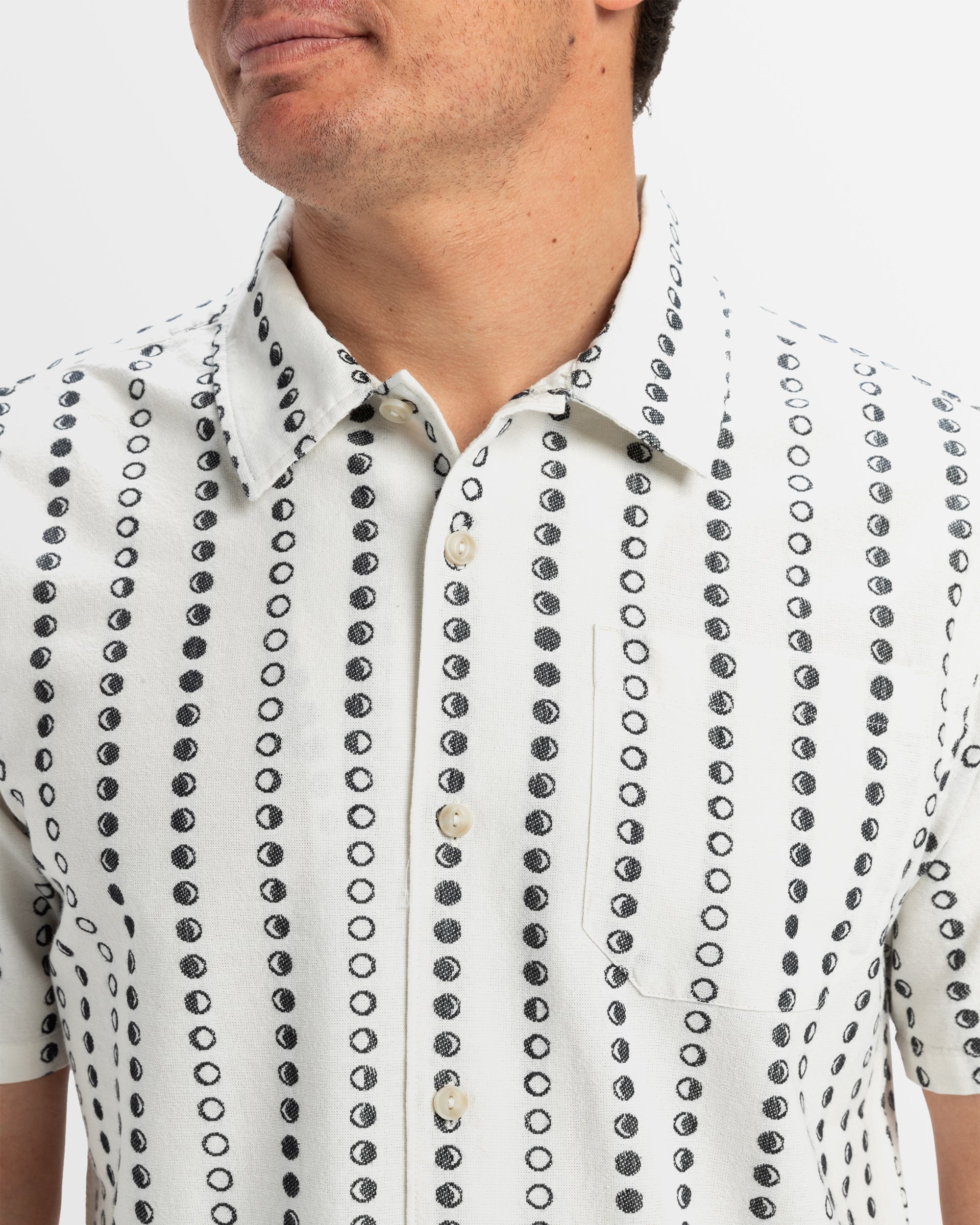 Mens Lunar Phases Casual Shirt