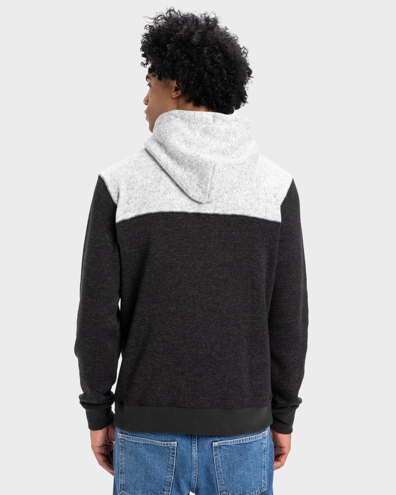 Mens Keller Block Zip-Up Hoodie