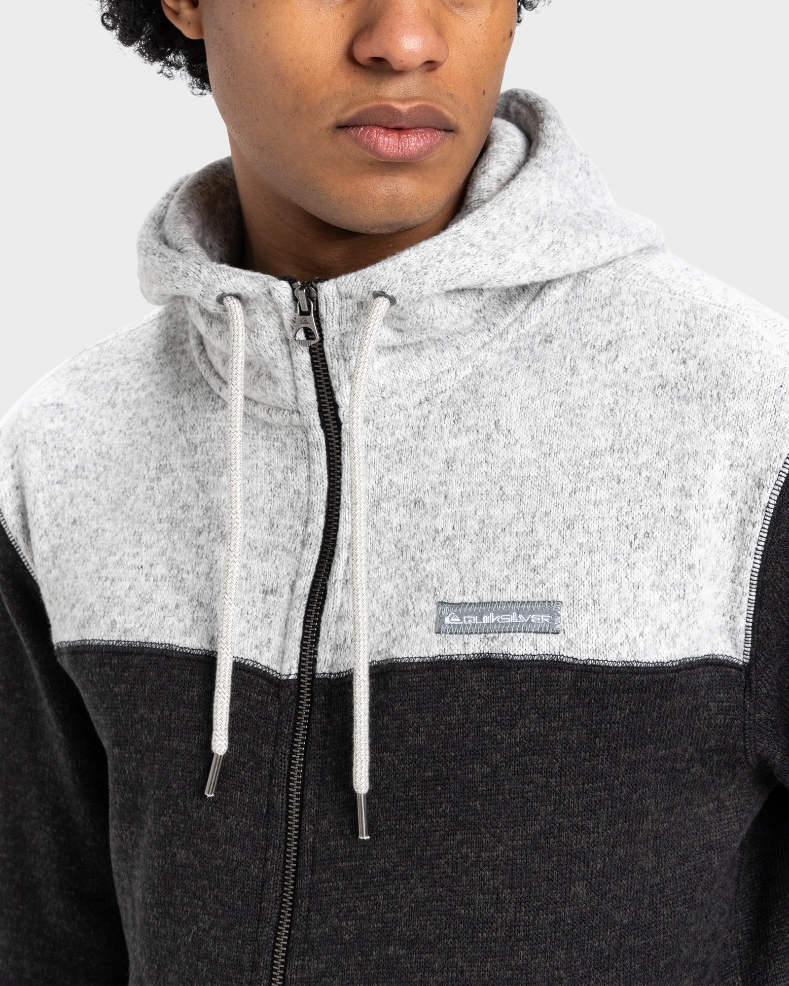Mens Keller Block Zip-Up Hoodie