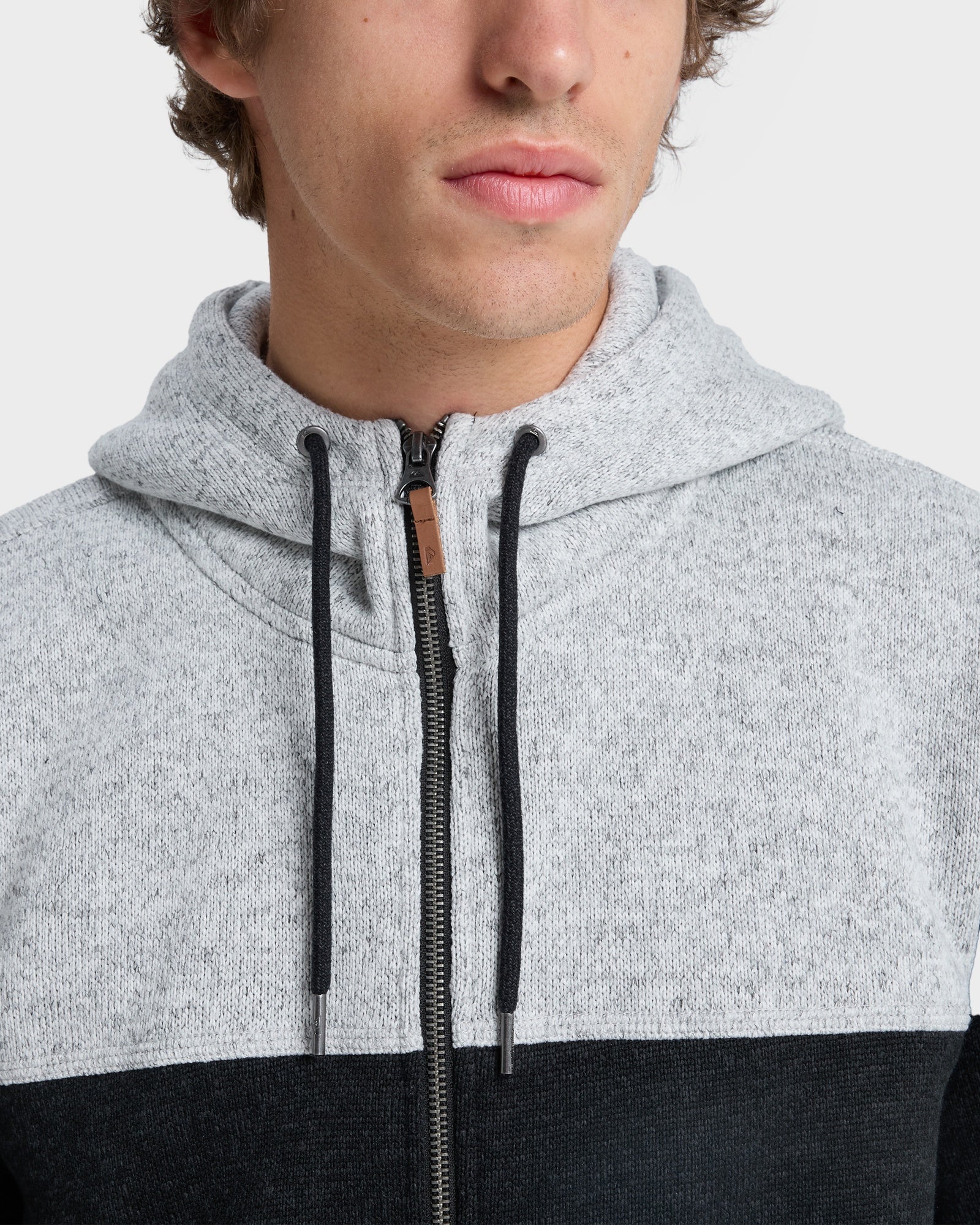 Mens Keller Block Zip Up Hoodie