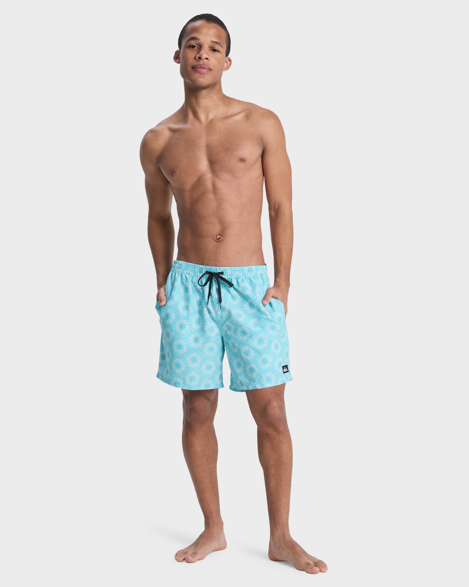 Mens Everyday Printed 17" Swim Shorts