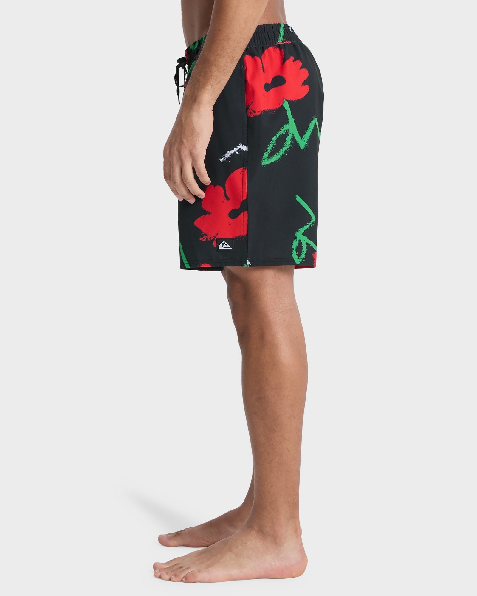 Mens Stretch Printed Volley 17" Swim Shorts