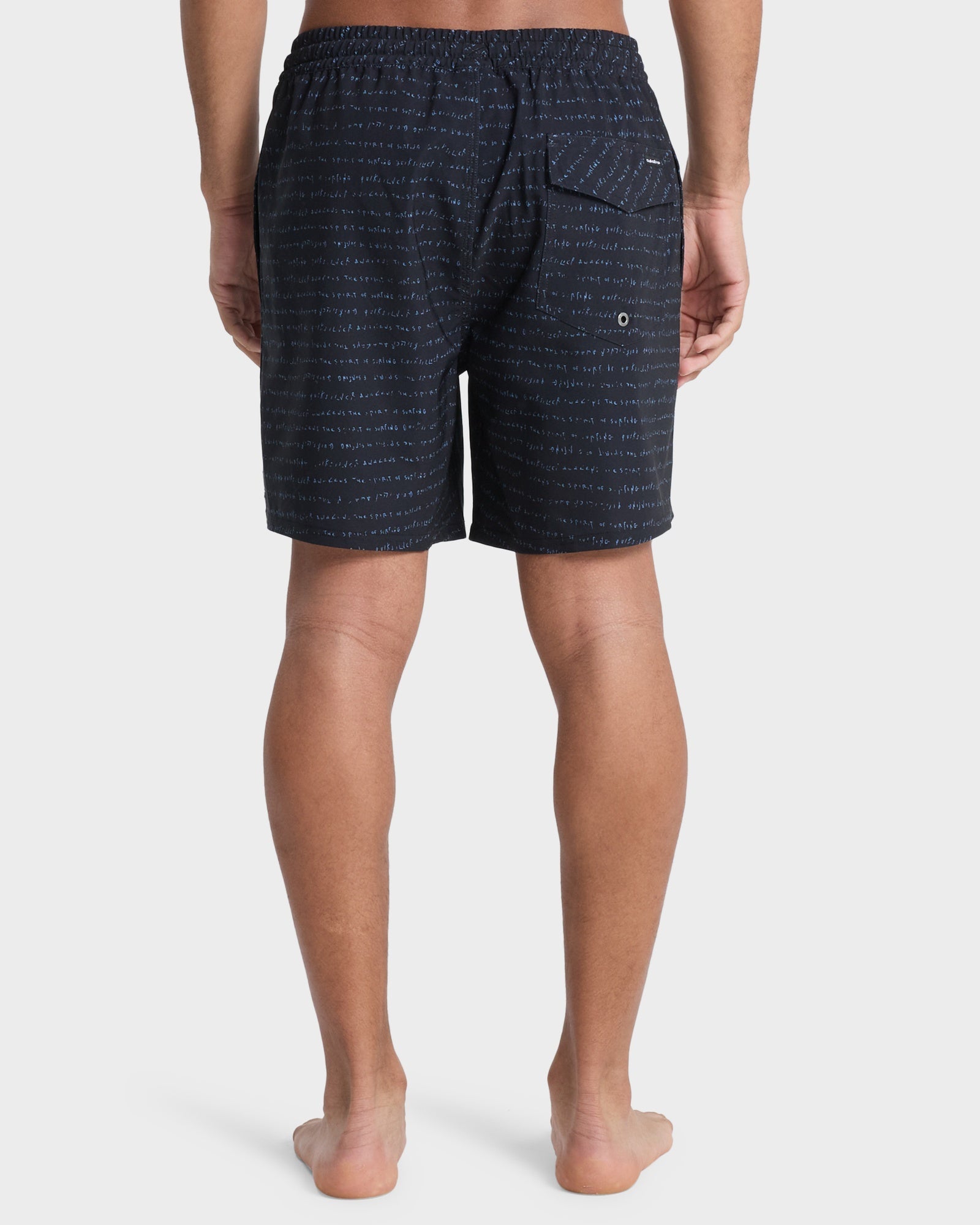 Mens Stretch Printed Volley 17" Swim Shorts