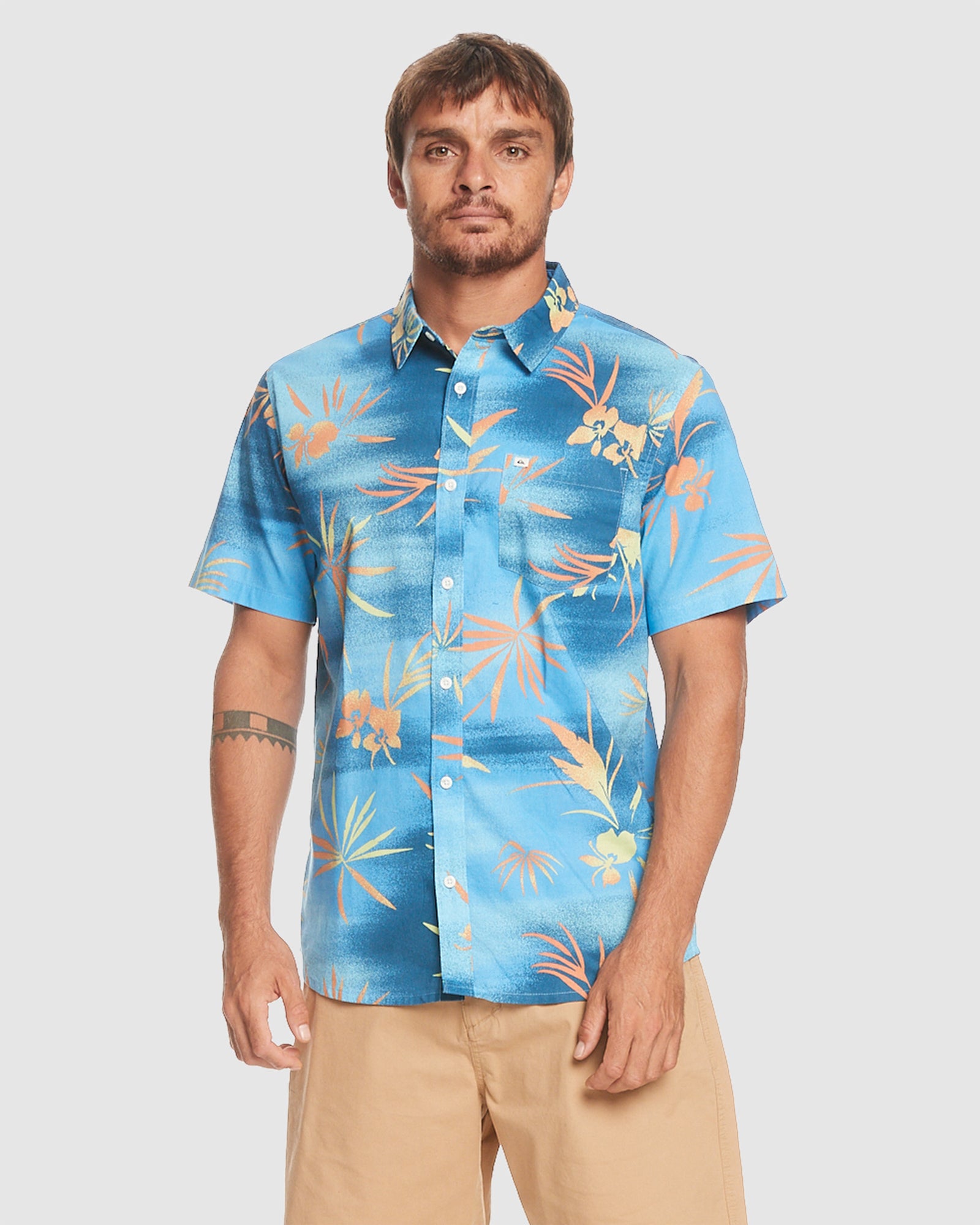 Mens Fade Out Short Sleeve Shirt