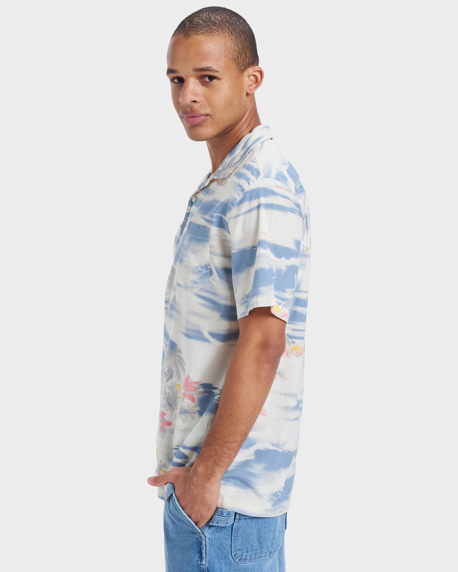 Mens Beach Club Short Sleeve Shirt