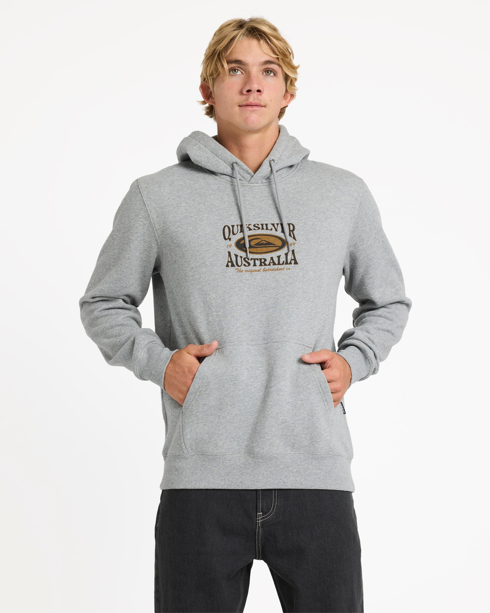 Mens Retro Lock Up Pullover Hoodie