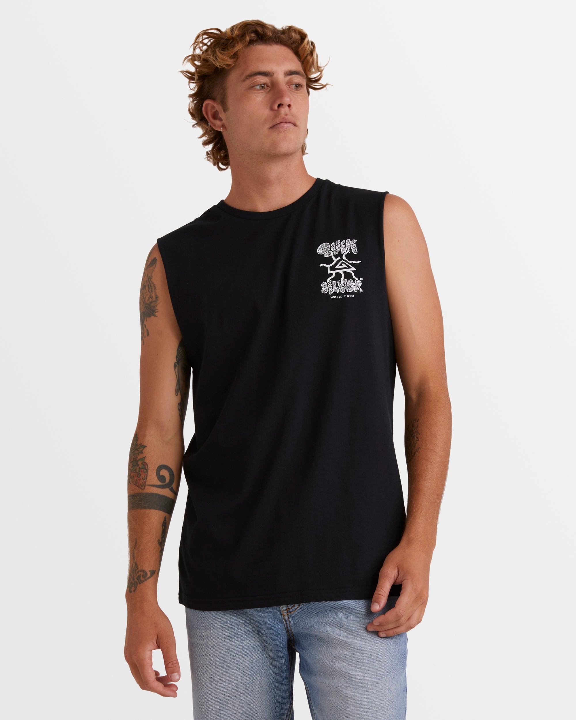 Mens Global Force Sleeveless Muscle T-Shirt