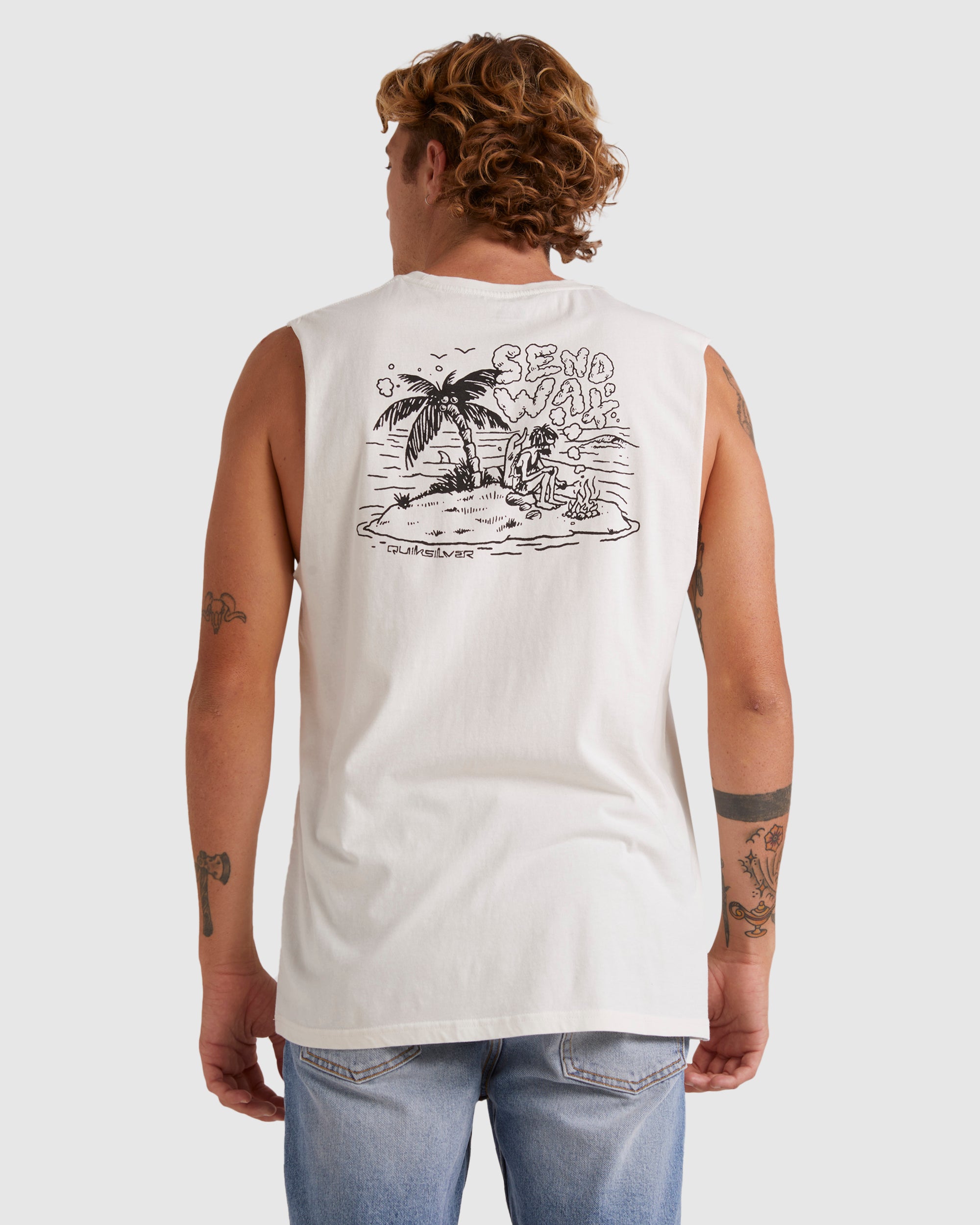 Mens Send Wax Sleeveless Muscle T-Shirt