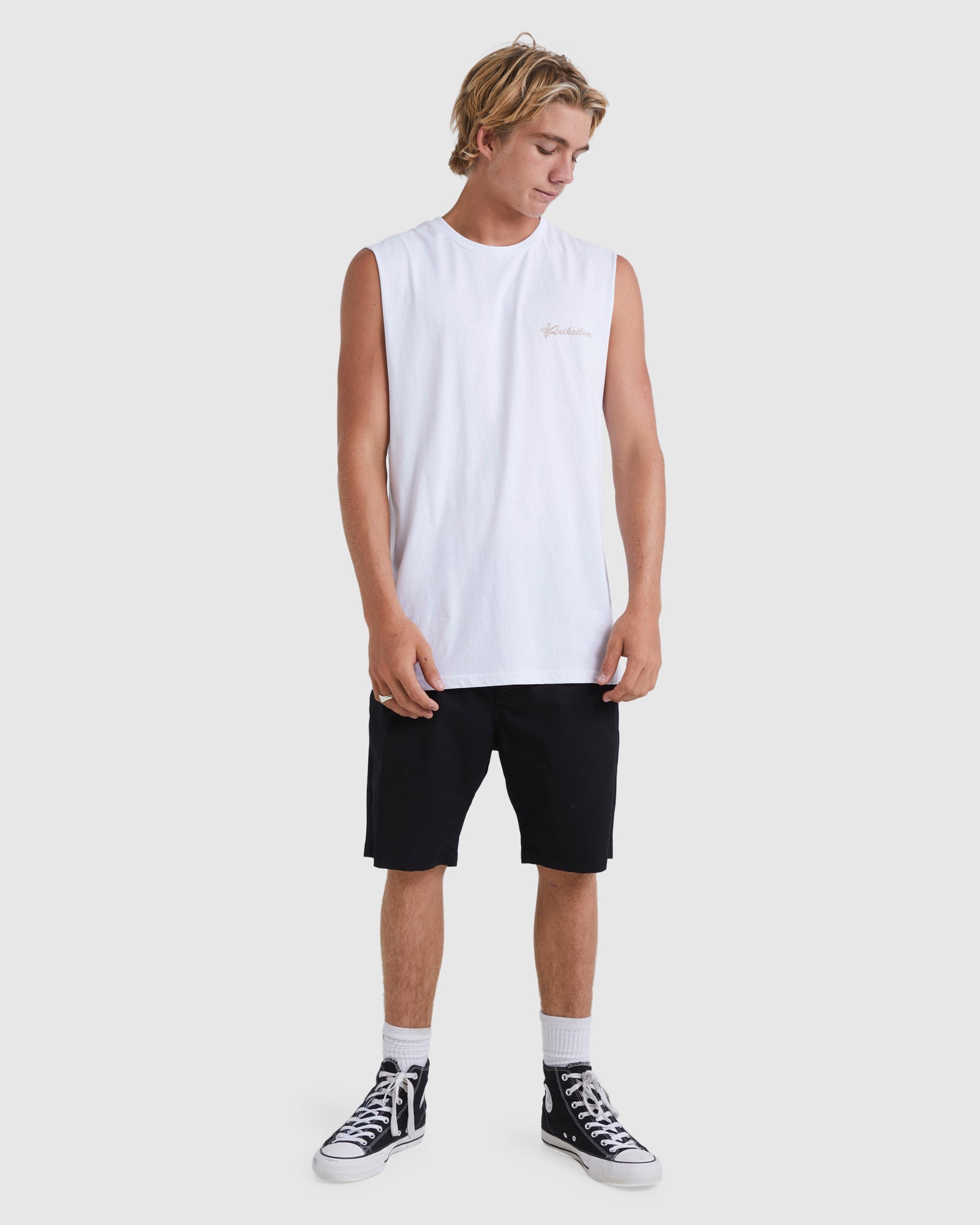 Mens Tropical Horizon Sleeveless Muscle T-Shirt