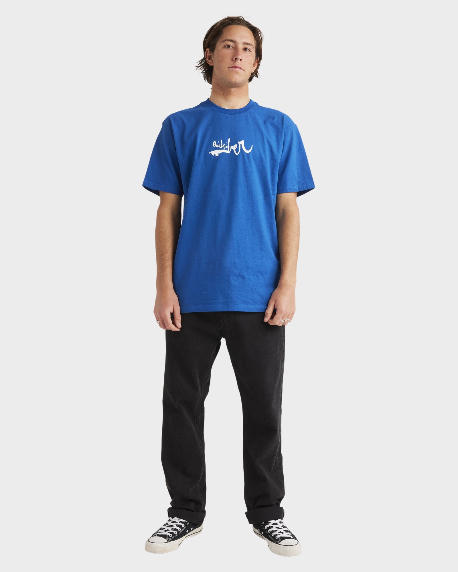 Mens Quiksilver Impaired Logo T-Shirt