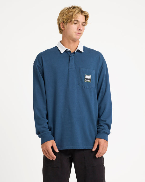 Mens Mercury Rugby Long Sleeve T-Shirt