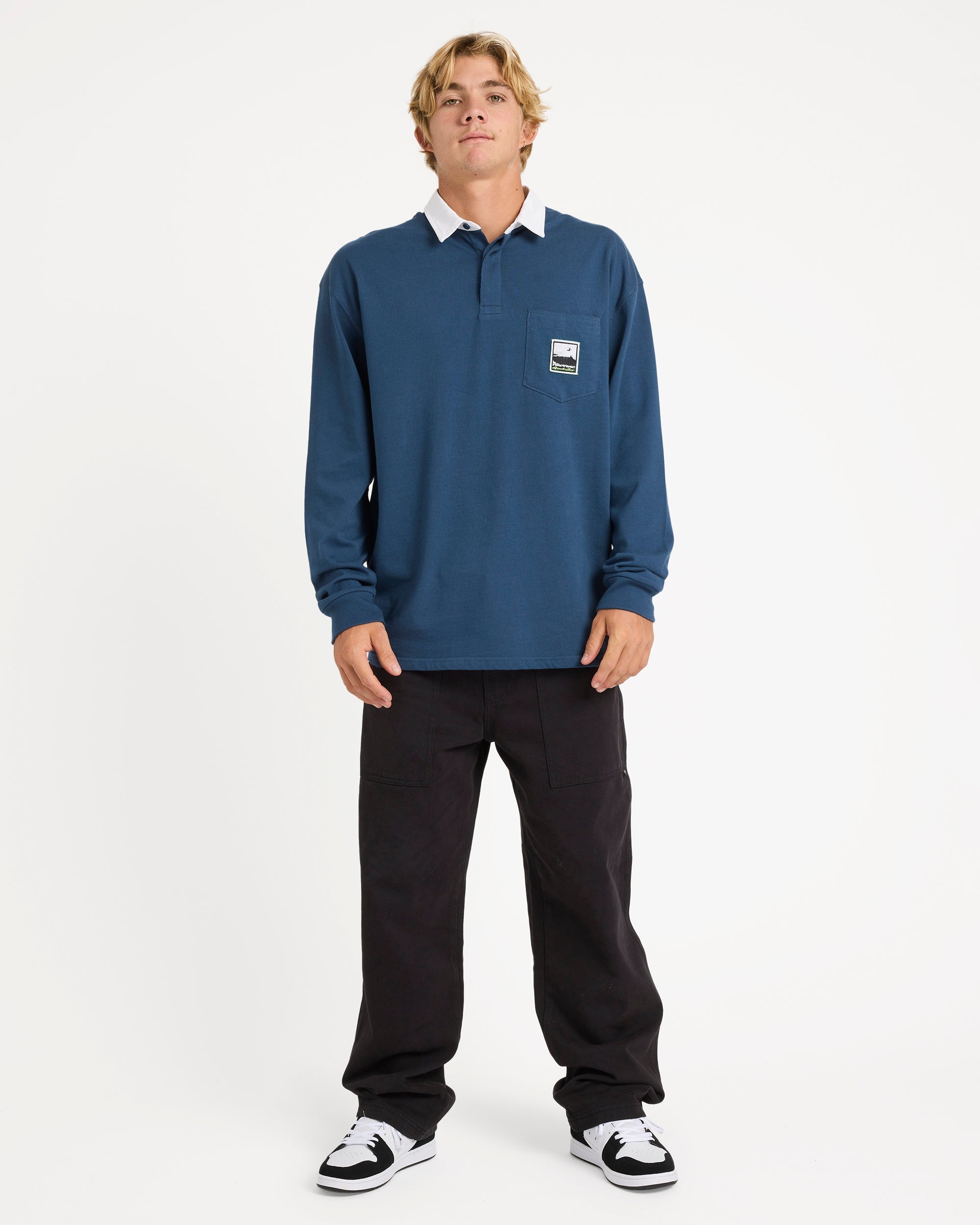 Mens Mercury Rugby Long Sleeve T-Shirt