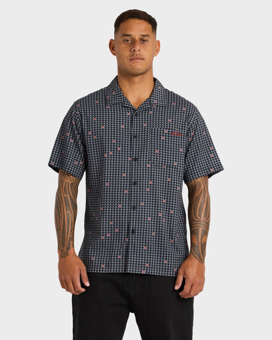 Mens Kehu Woven Short Sleeve Shirt