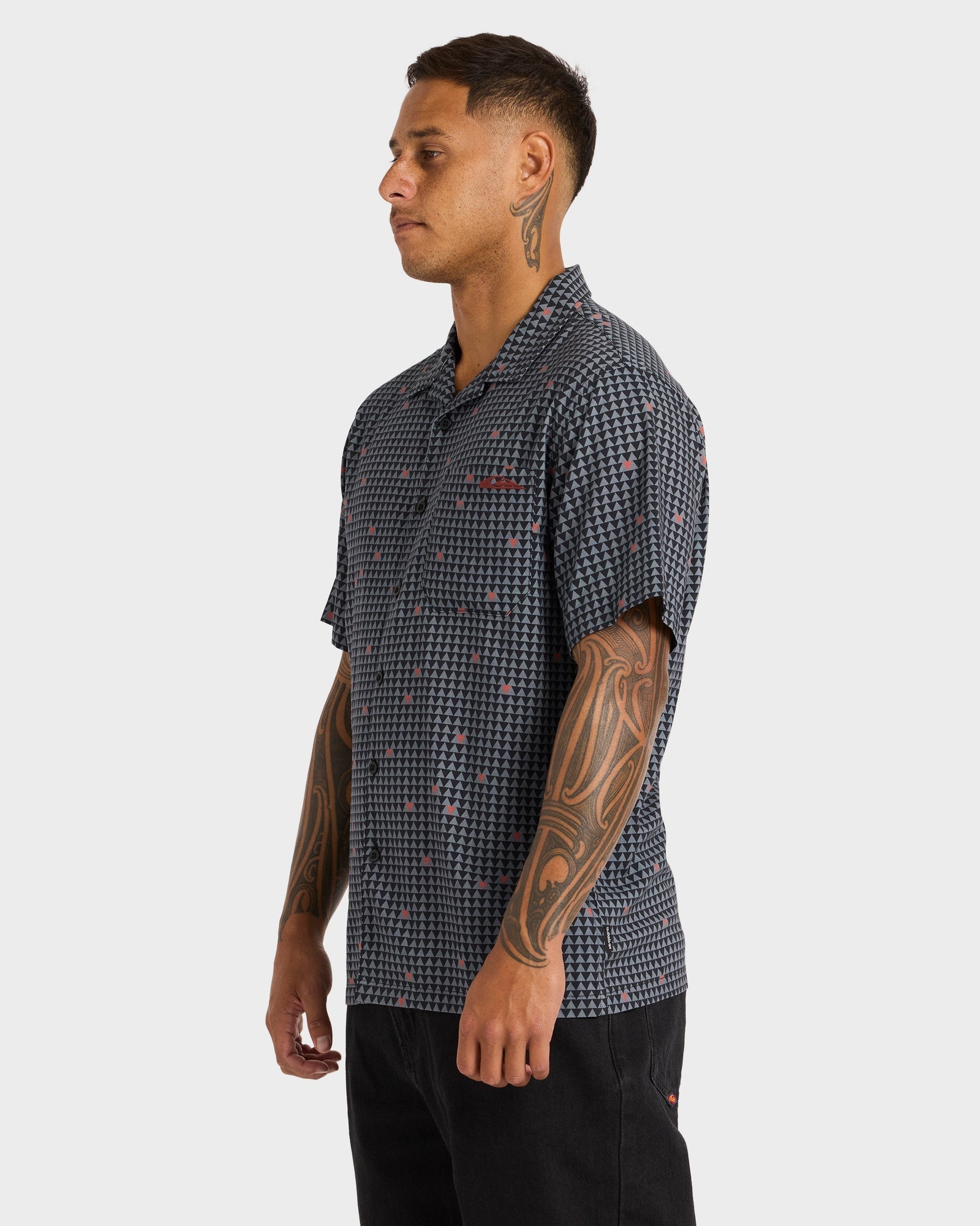 Mens Kehu Woven Short Sleeve Shirt
