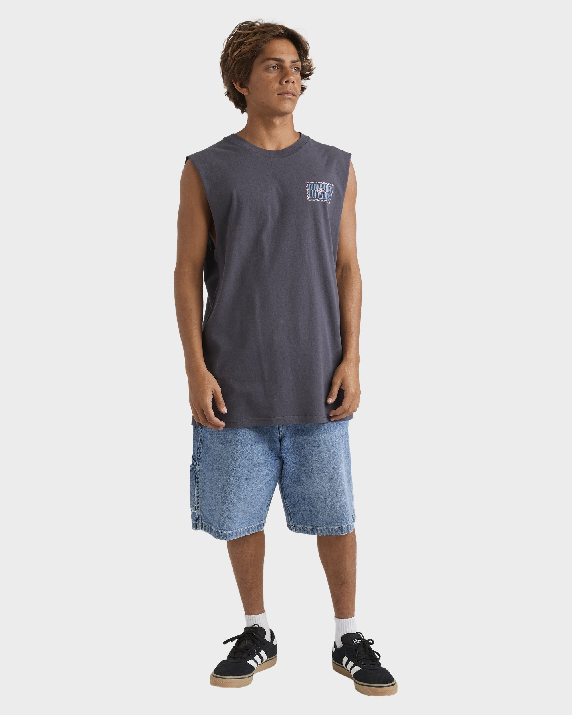 Mens Twisted Tides Muscle Shirt