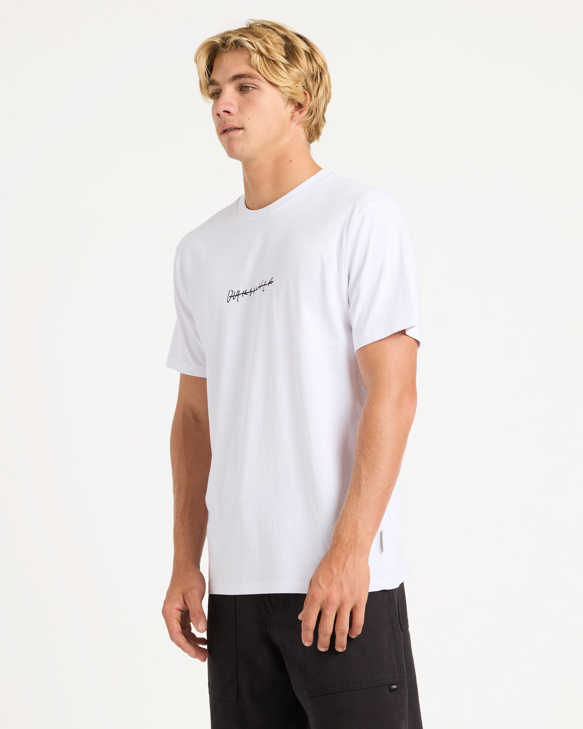 Mens Qs Rushed Logo T-Shirt