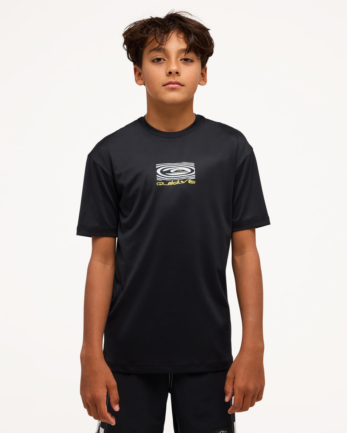 Boys 8-16 Sea Drip Surf Shirt – Black – Quiksilver NZ