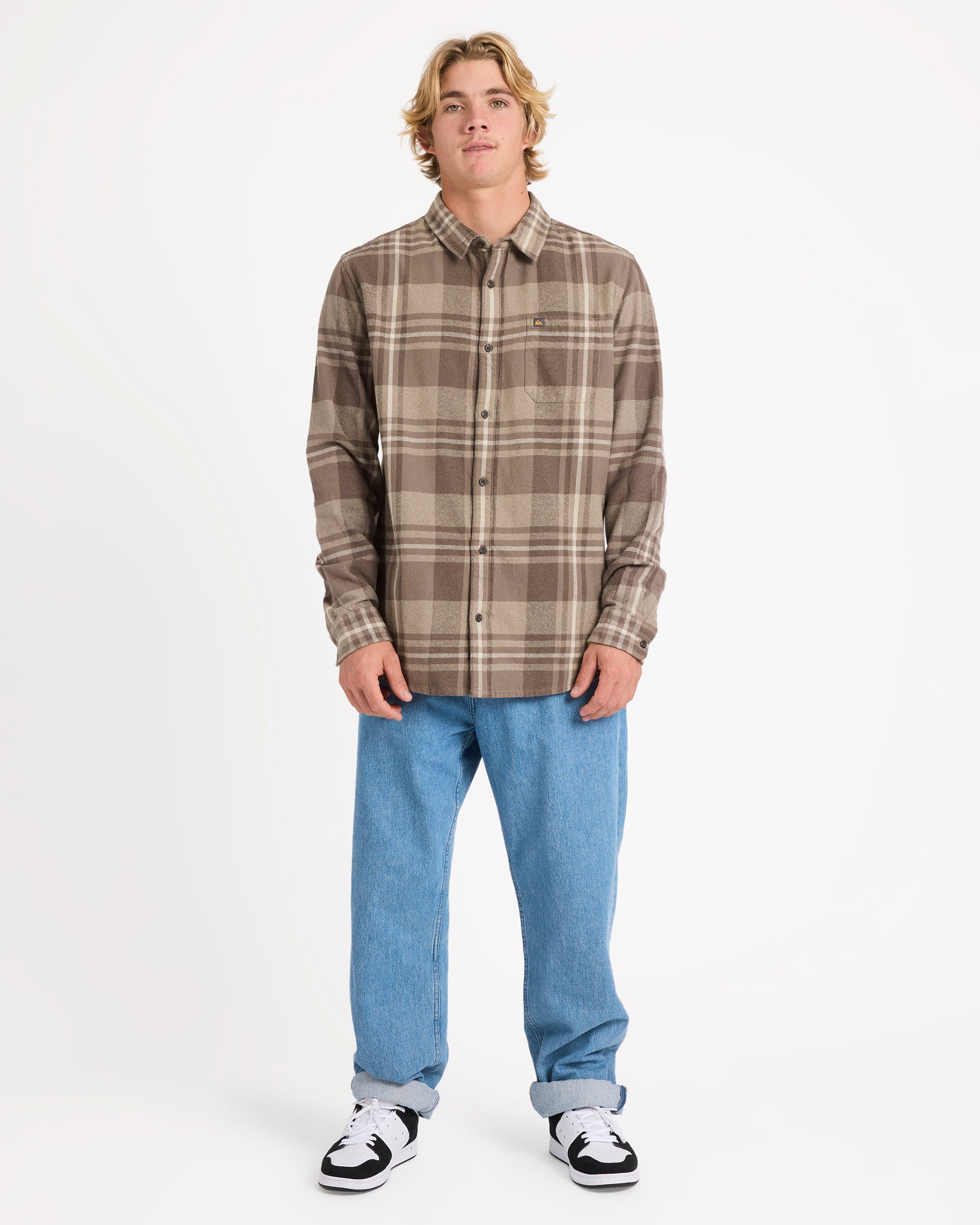 Mens Scribe Plaid Long Sleeve Shirt