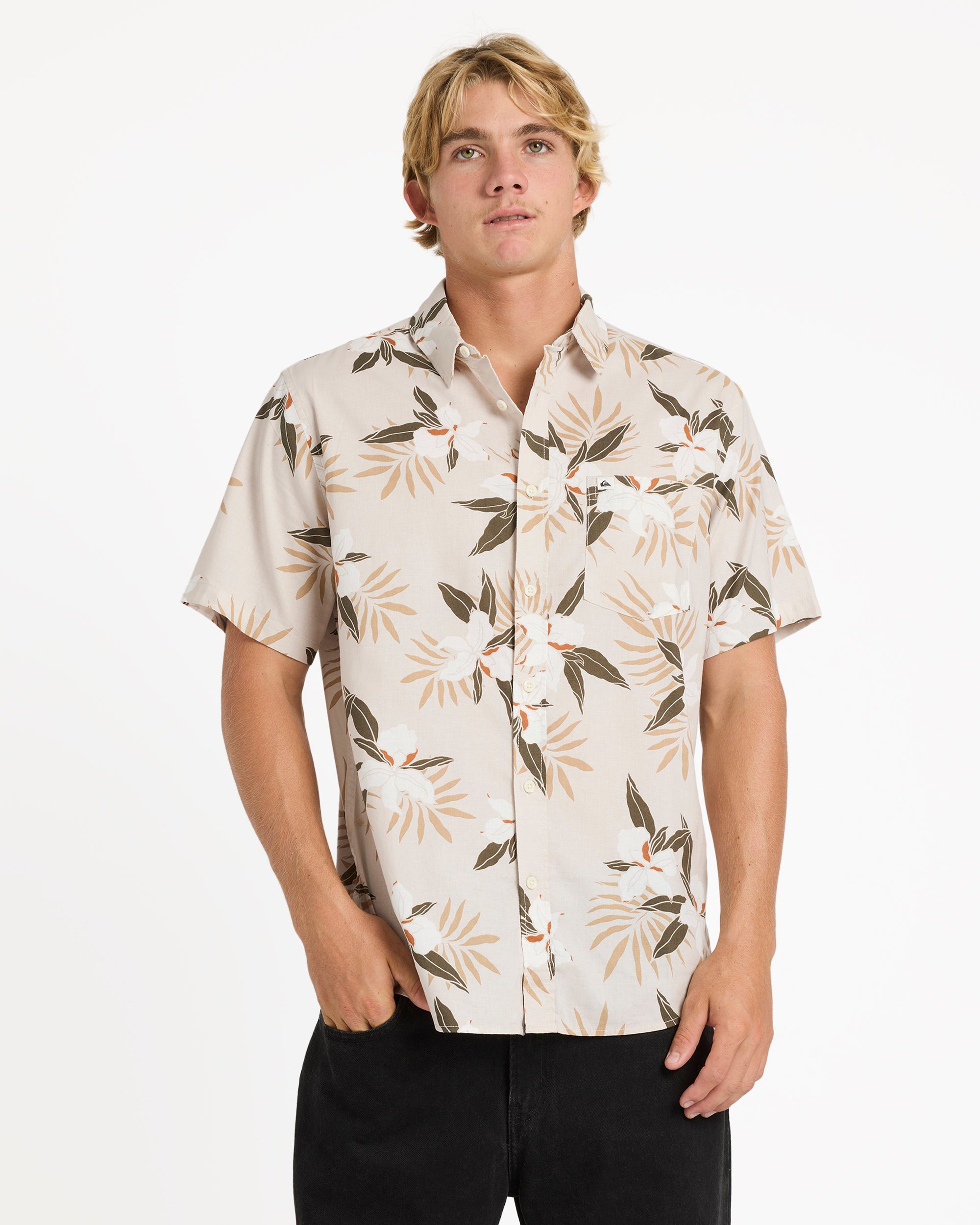 Mens Apero Classic Floral Short Sleeve Shirt