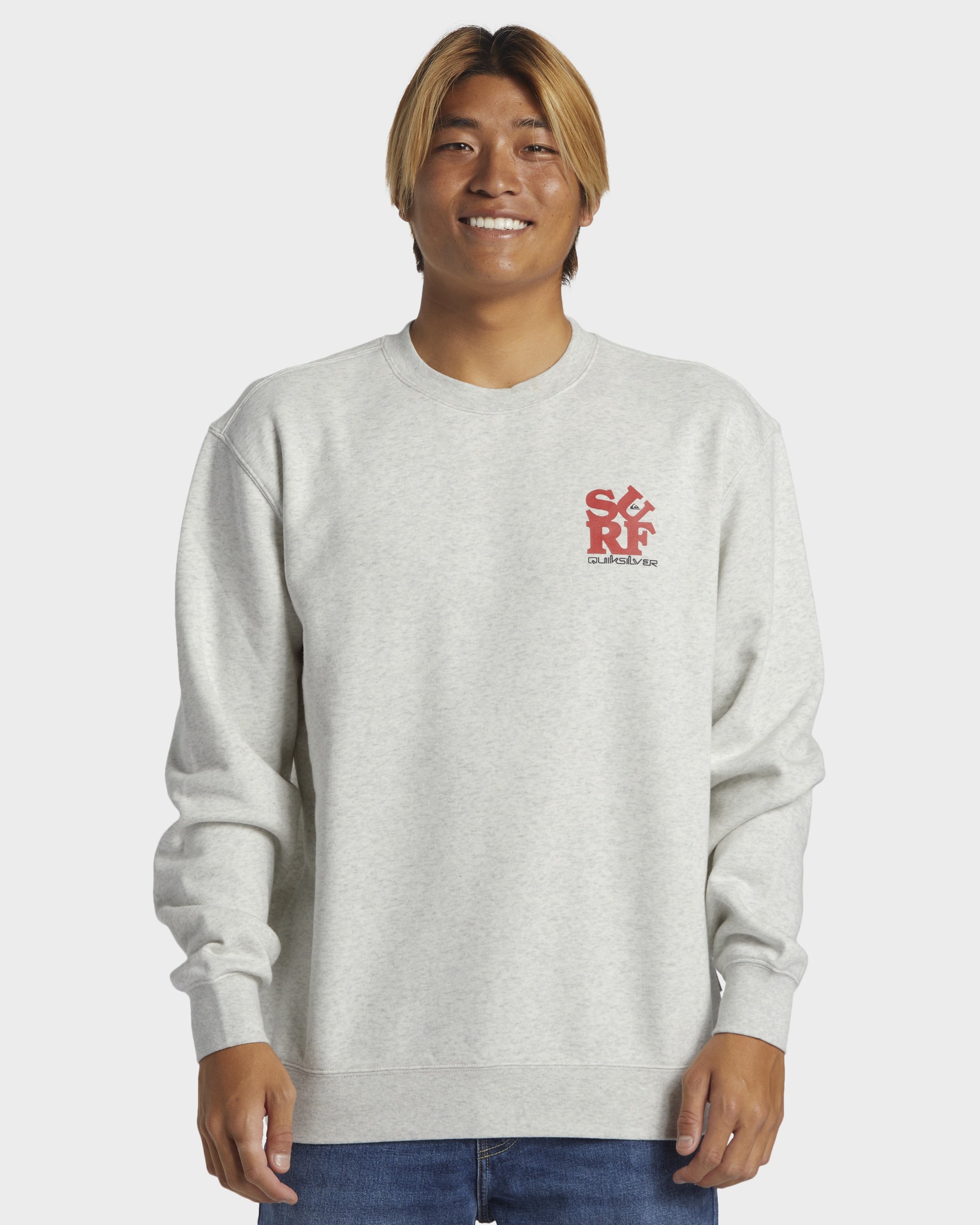 Mens Graphic Mix Pullover Sweatshirt