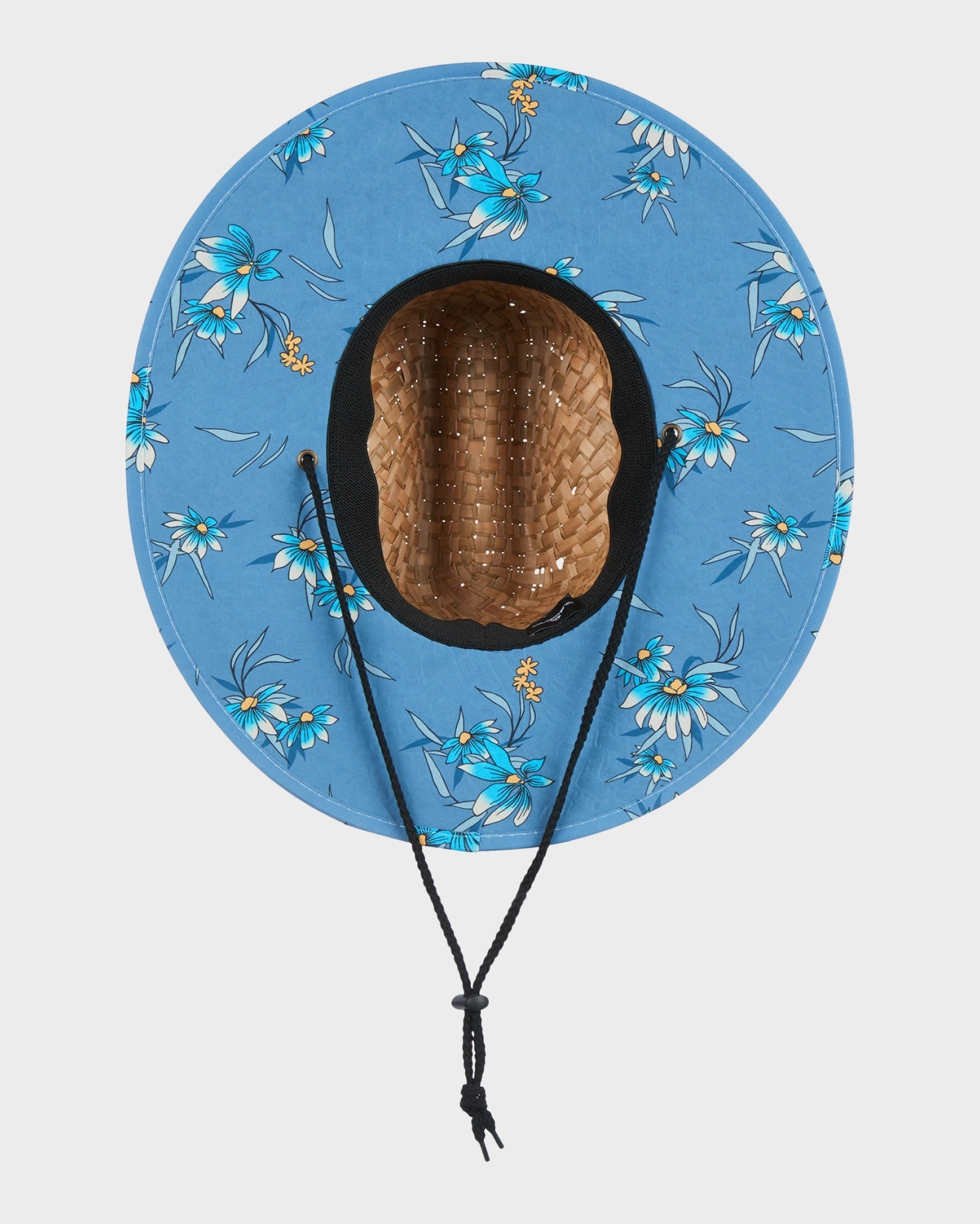 Mens Pierside Print Straw Hat
