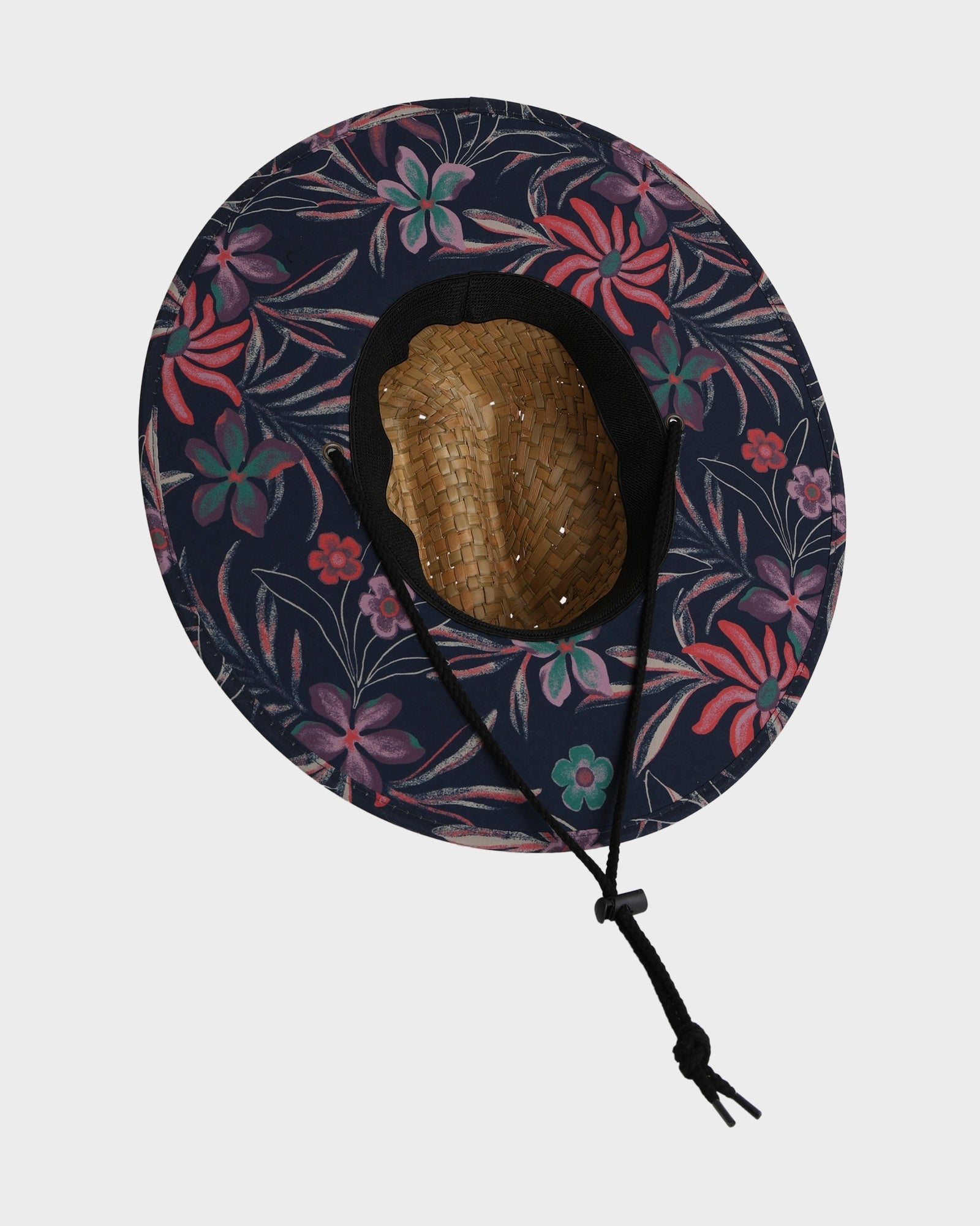 Mens Pierside Print Straw Hat