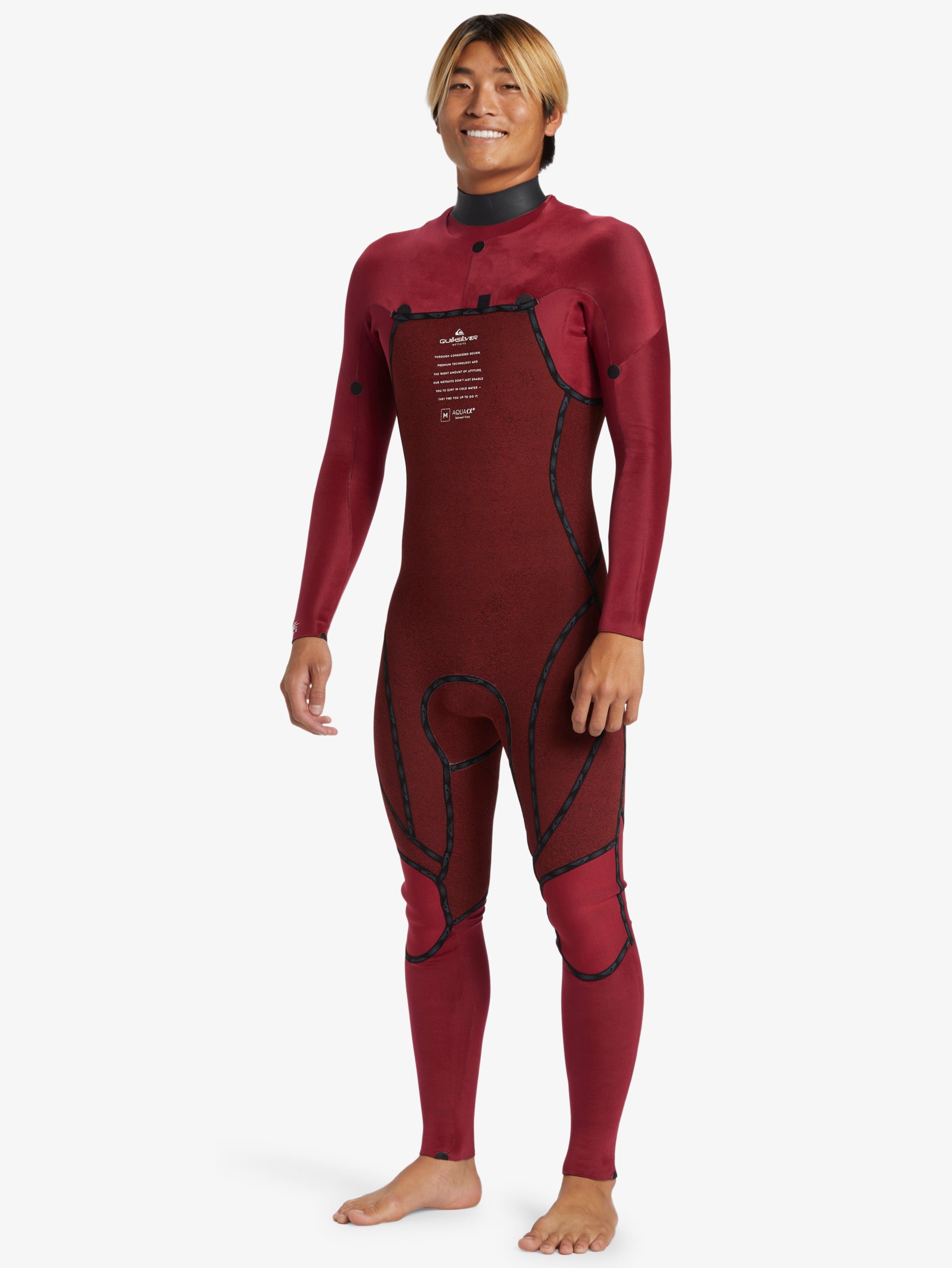 Mens 4/3mm Mercury Chest Zip Gbs Wetsuit – High Risk Red