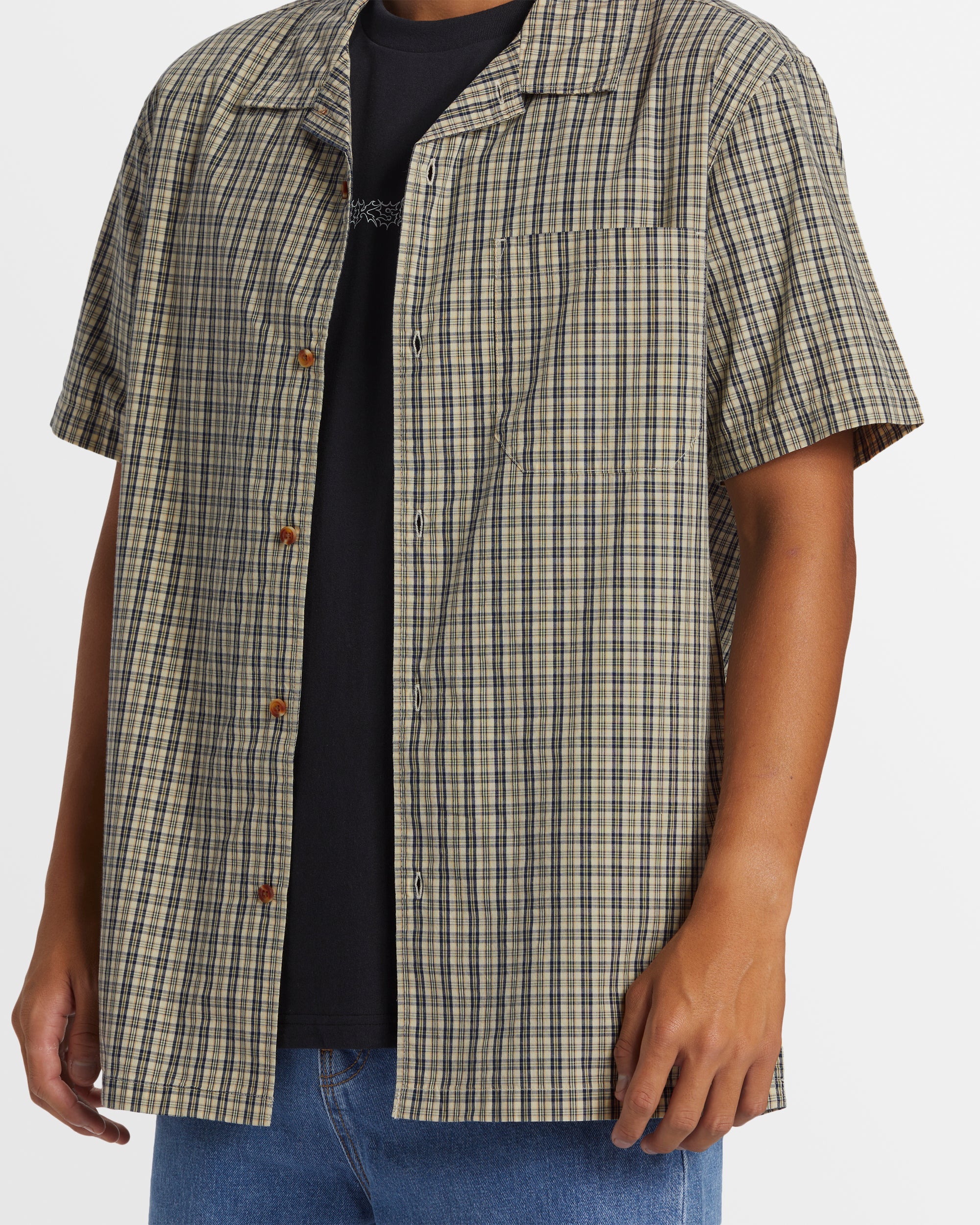 Mens Saturn Casual Short Sleeve Shirt