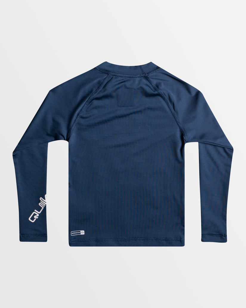 Boys 2-7 All Time Long Sleeve UPF 50 Rash Vest - INSIGNIA BLUE | Quiksilver