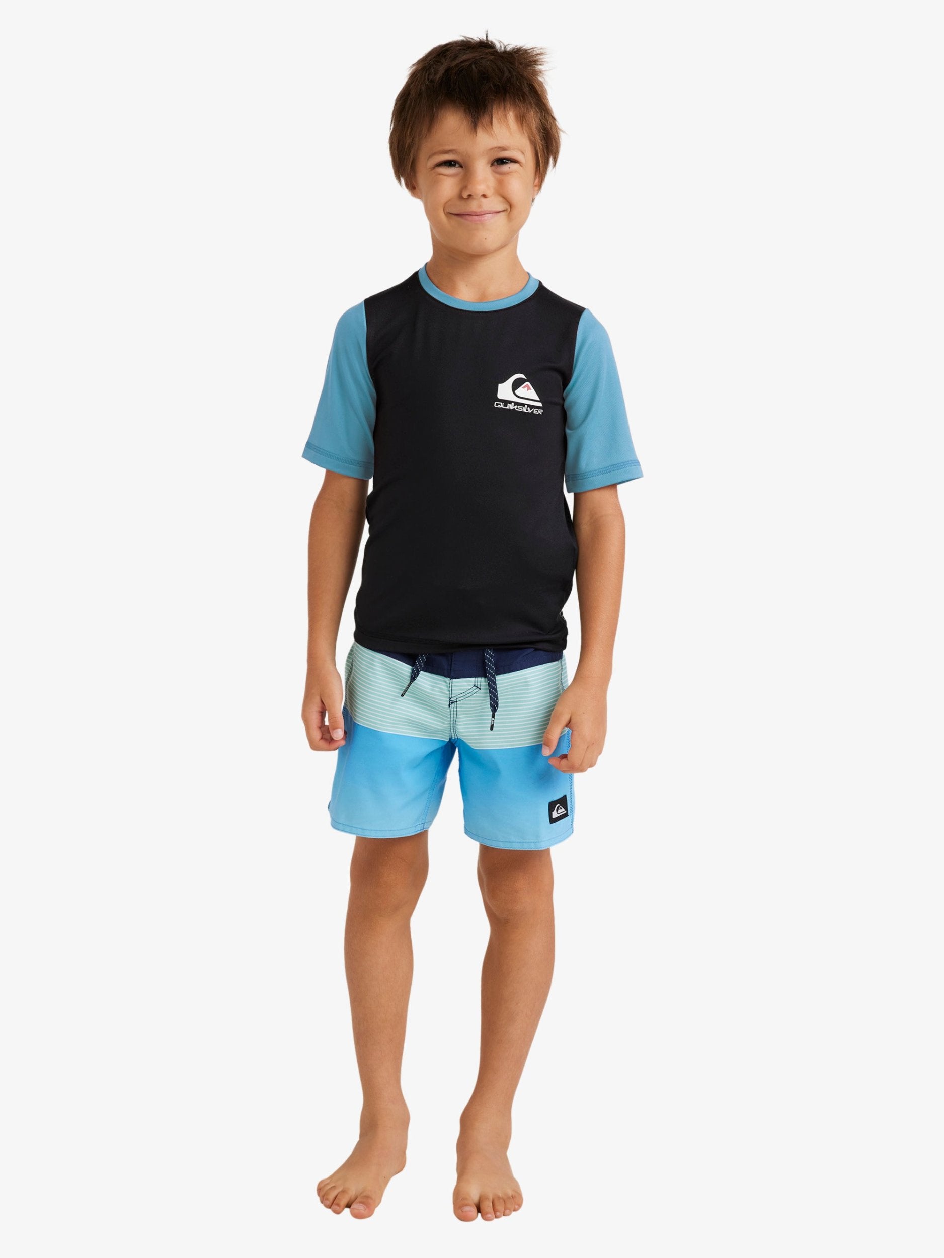Boys 2-7 Heats Omni Short Sleeve UPF 50 Rash Vest