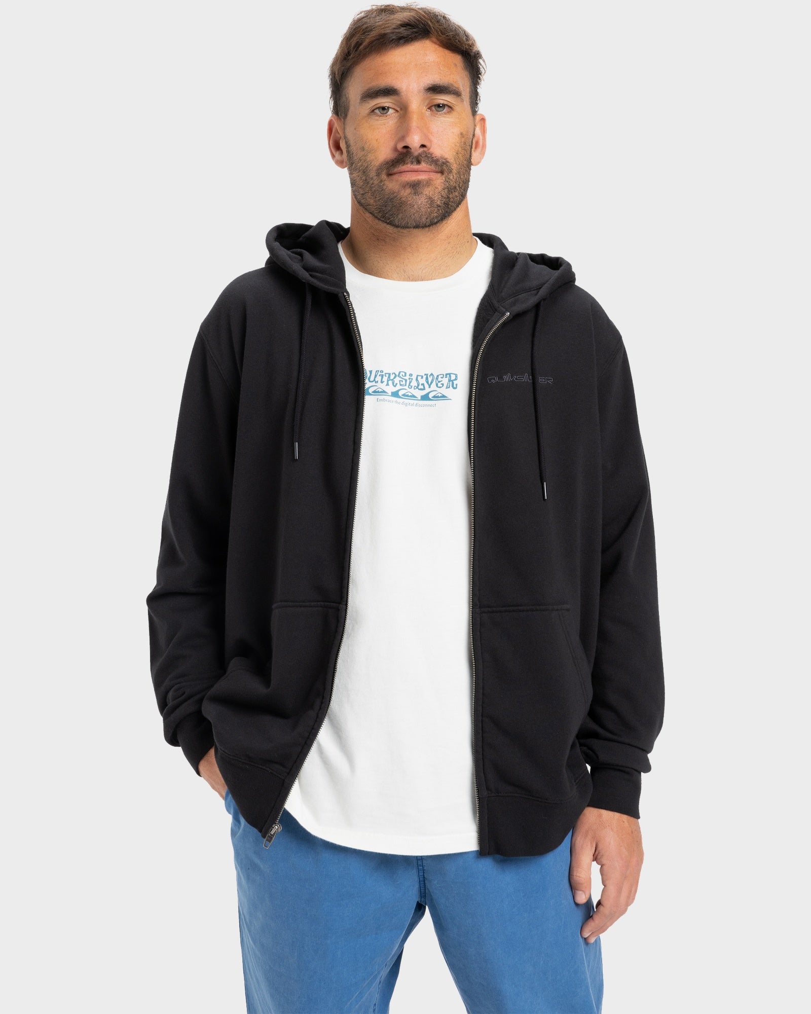 Mens Salt Water Zip-Up Hoodie