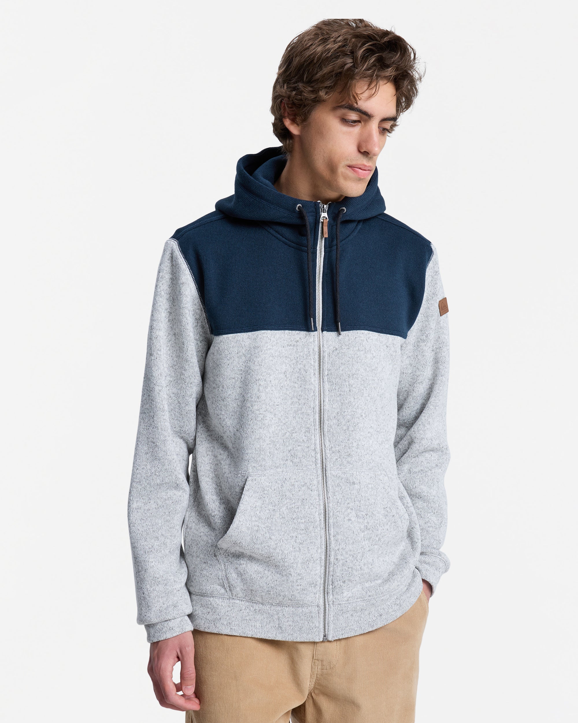 Mens Keller Block Zip Up Hoodie