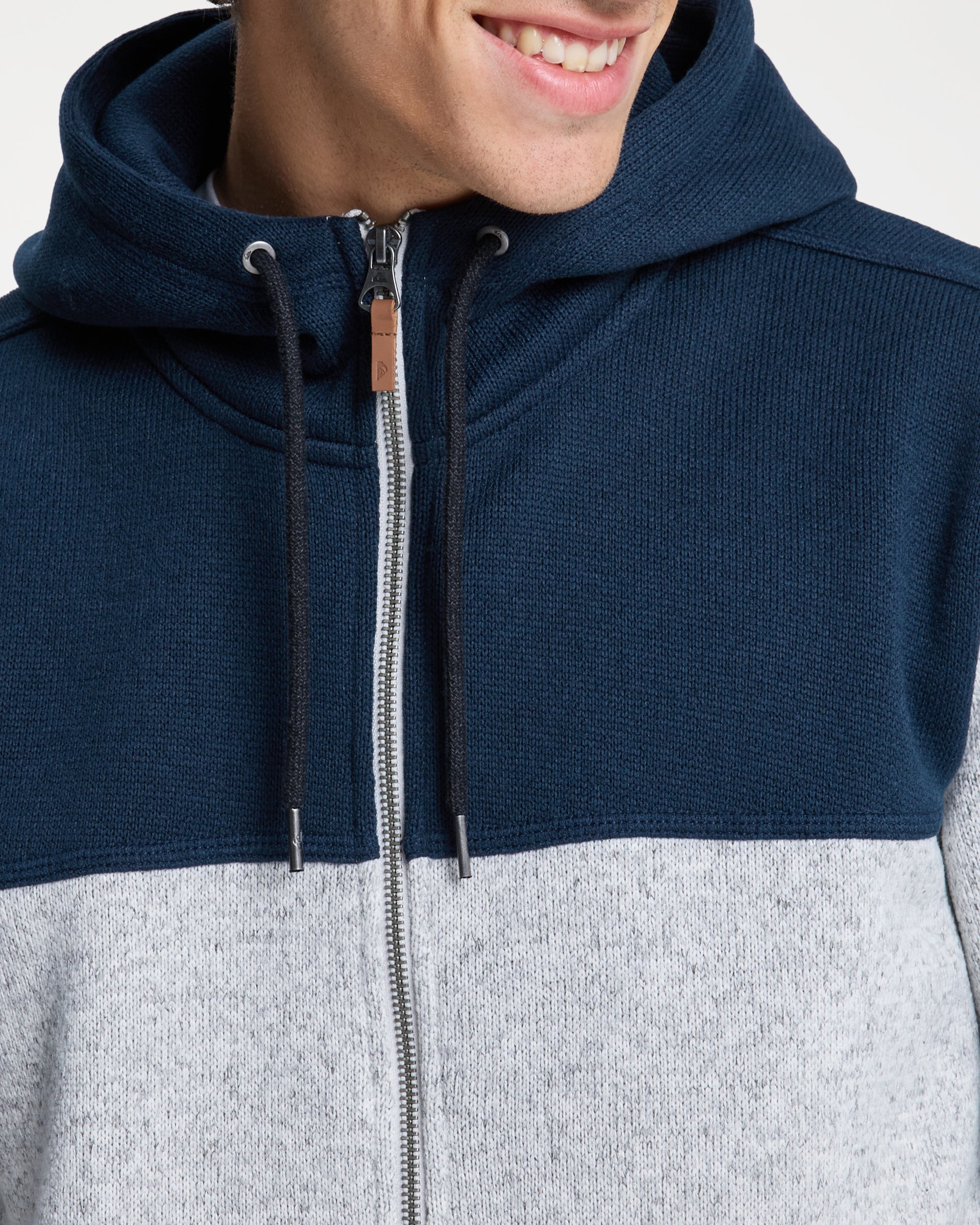 Mens Keller Block Zip Up Hoodie