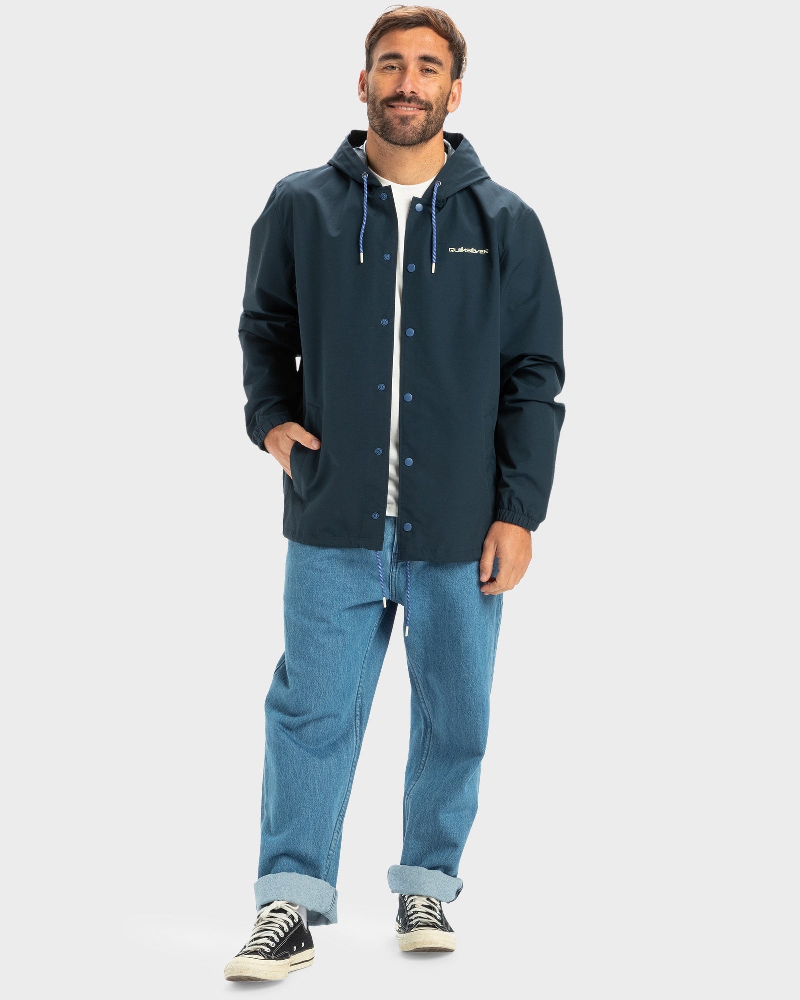 Mens Rain Cloud Hooded Waterproof Jacket
