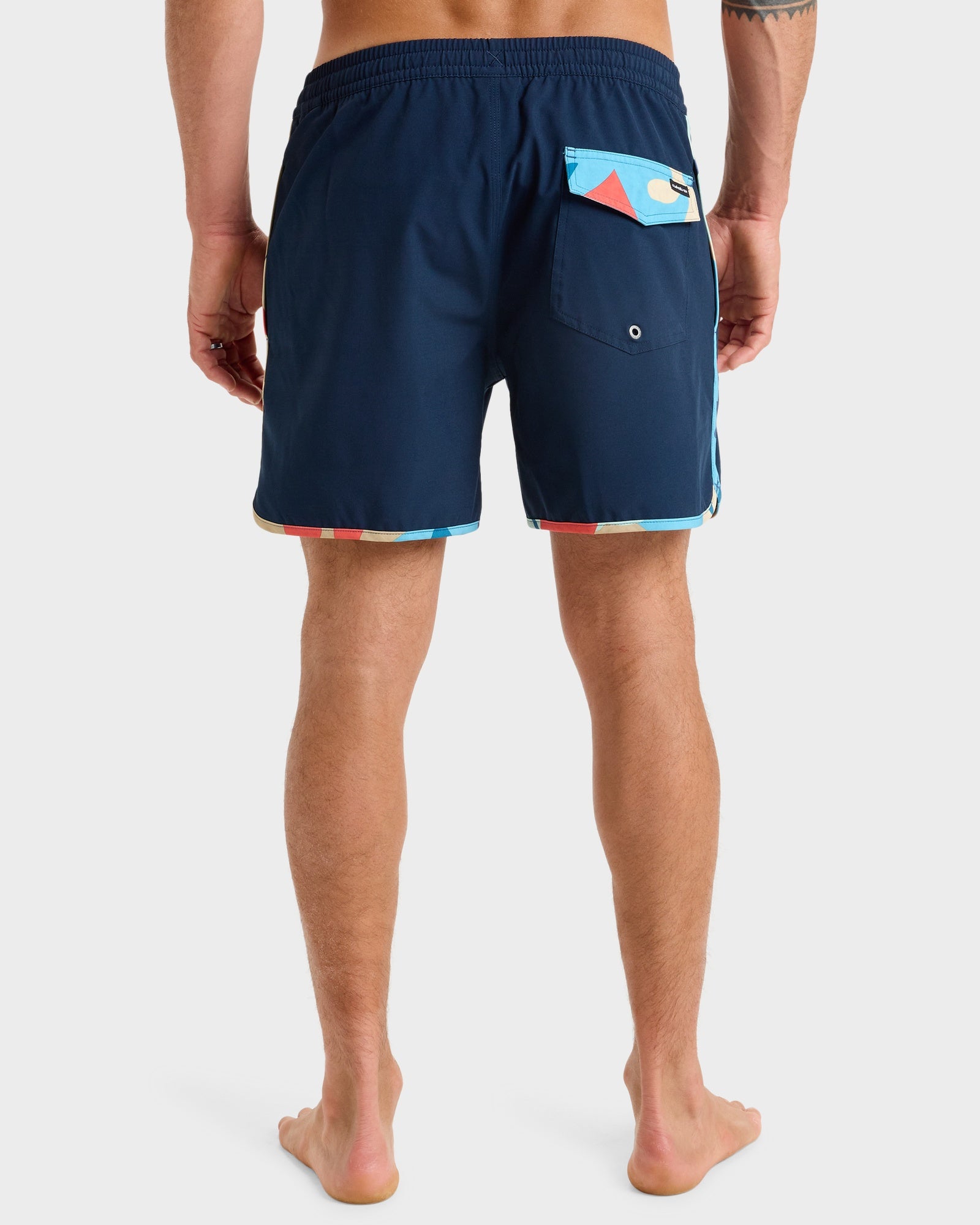 Mens Surfslik Scallop 16" Swim Shorts