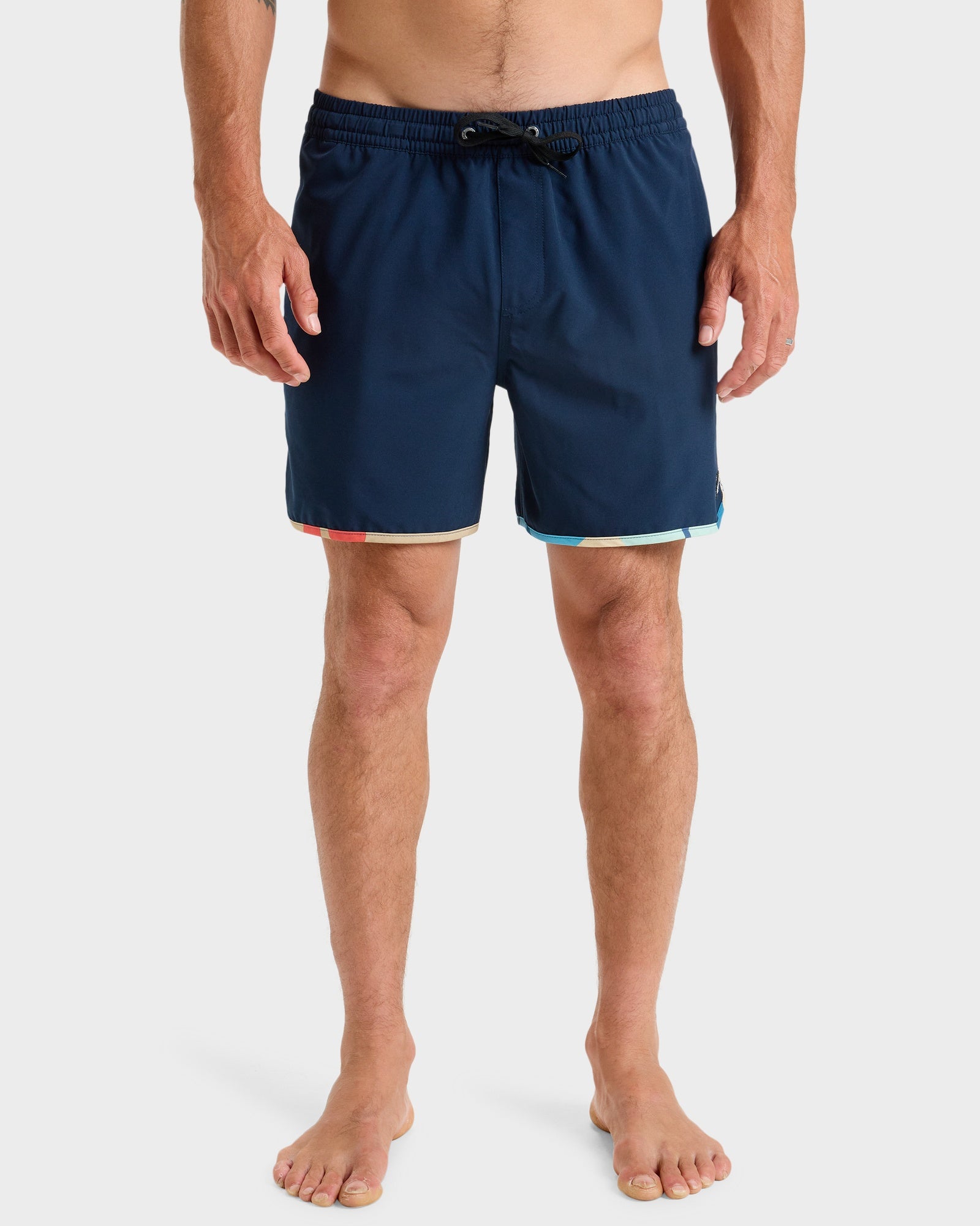 Mens Surfslik Scallop 16" Swim Shorts