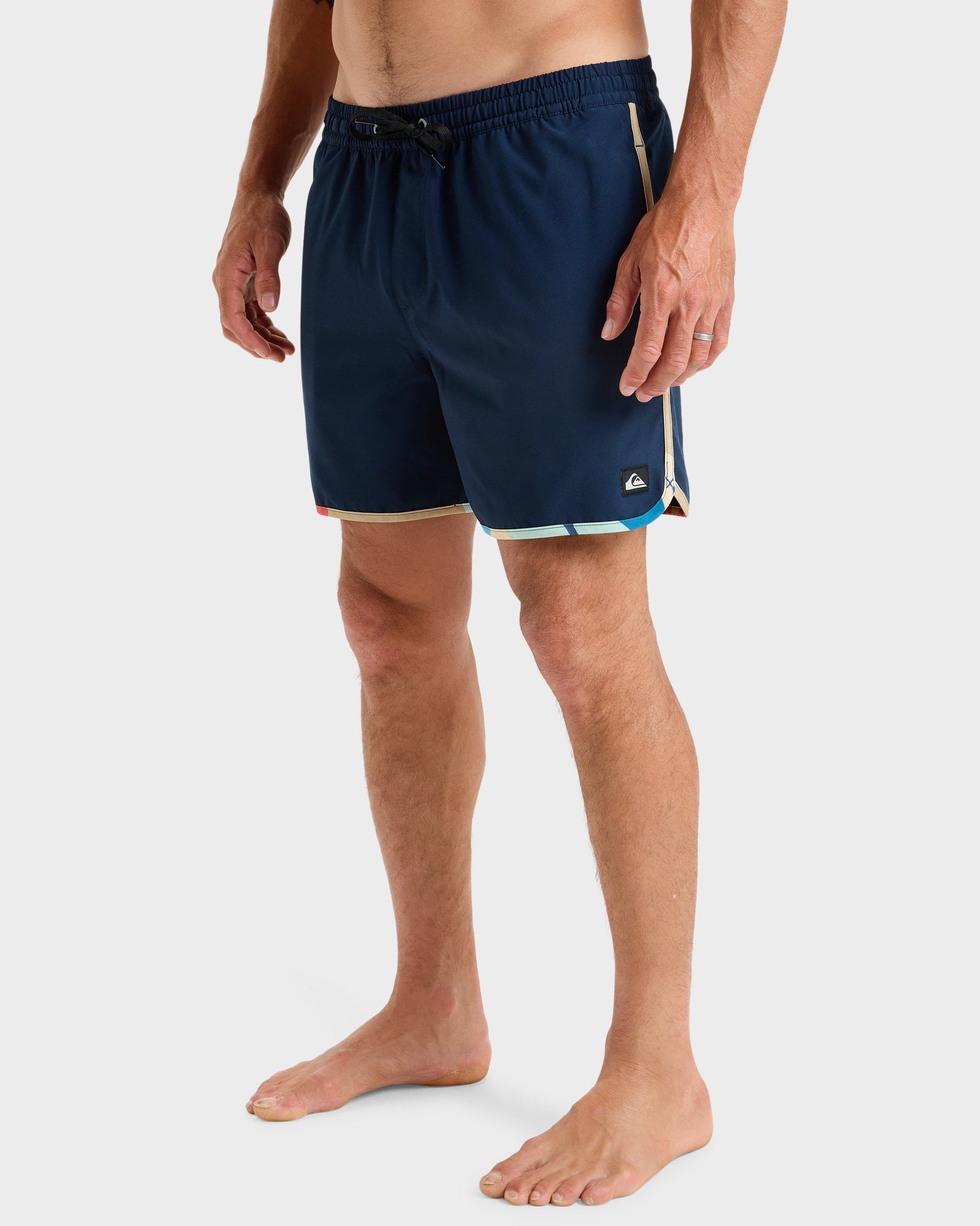 Mens Surfslik Scallop 16" Swim Shorts