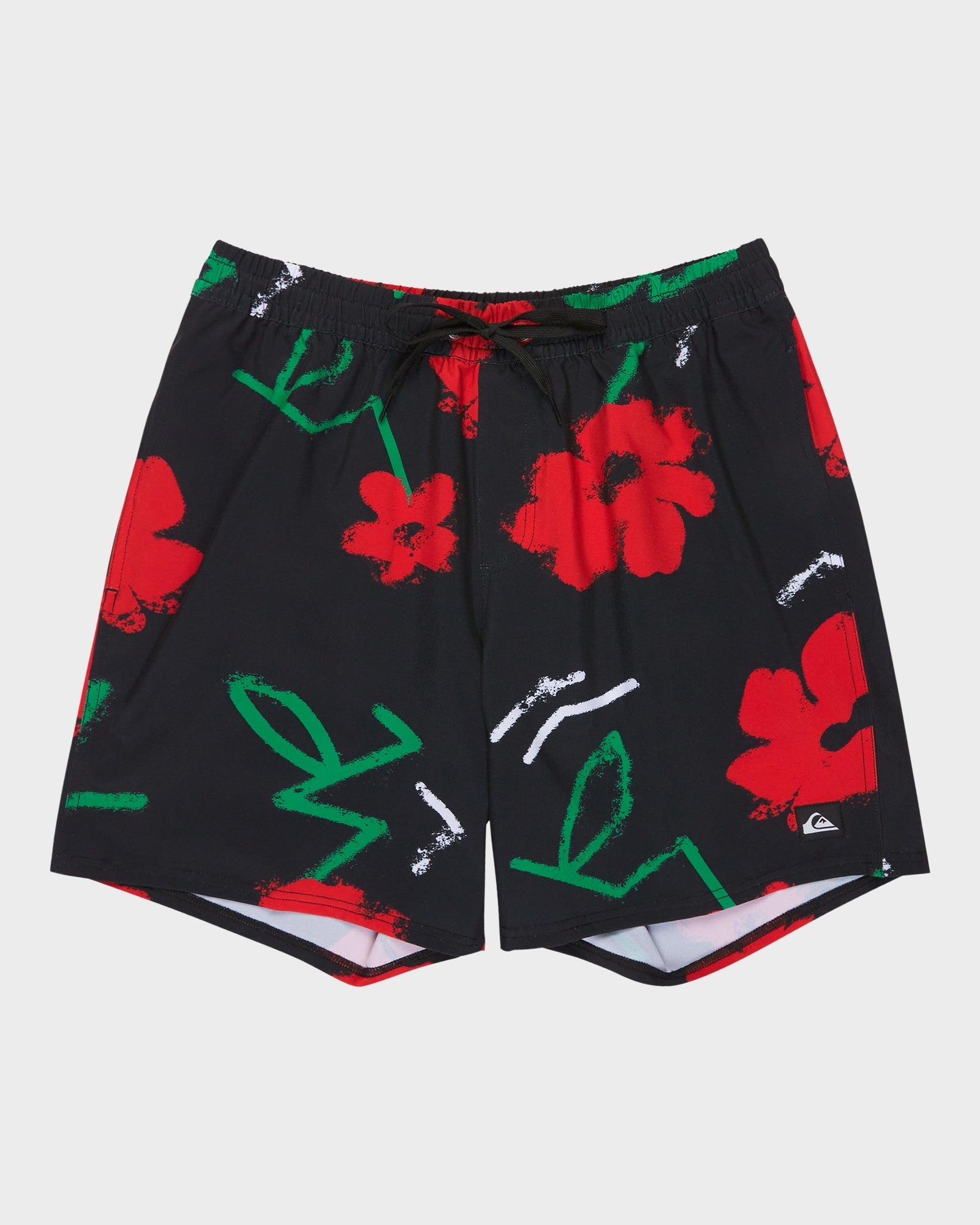 Mens Stretch Printed Volley 17" Swim Shorts