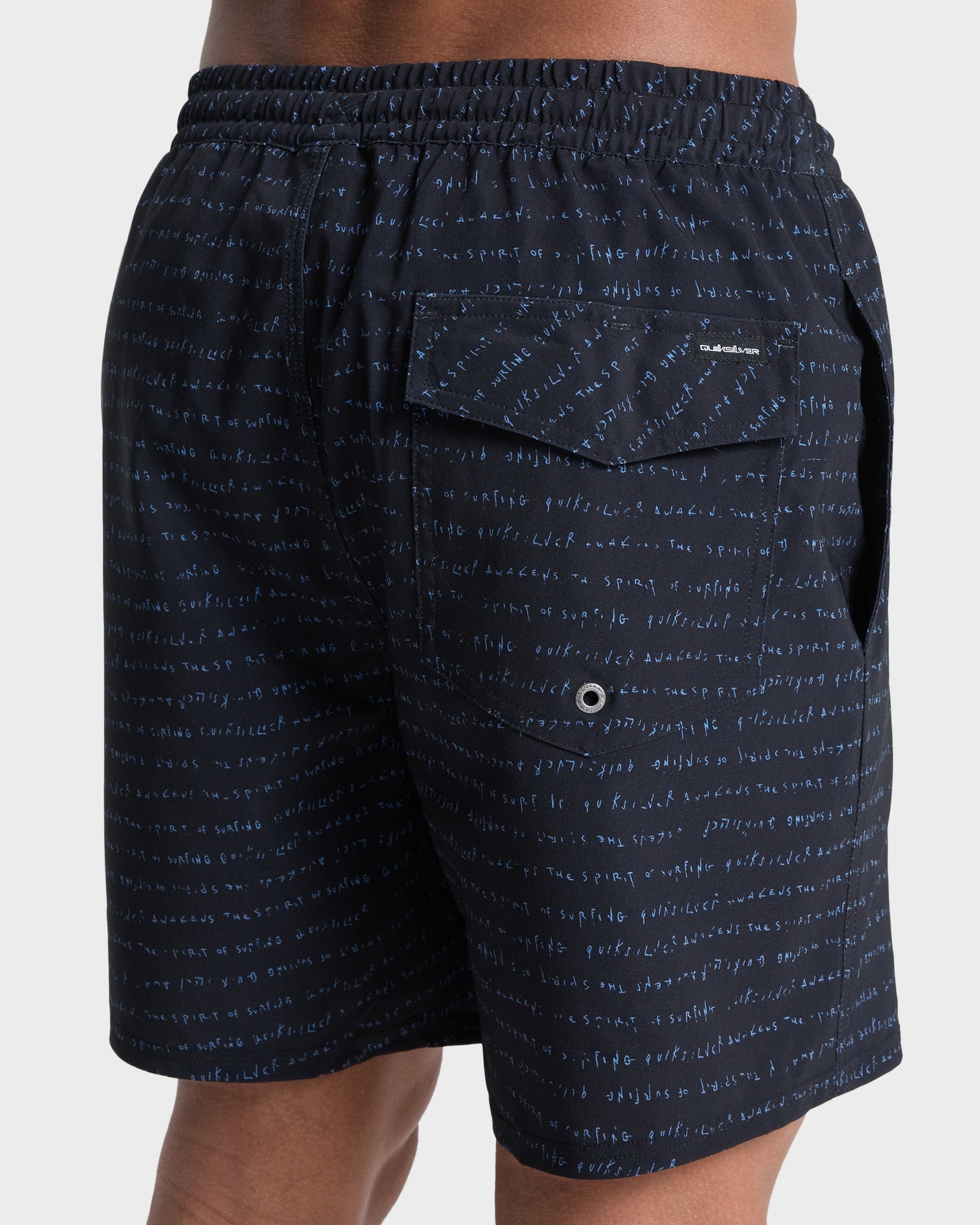 Mens Stretch Printed Volley 17" Swim Shorts