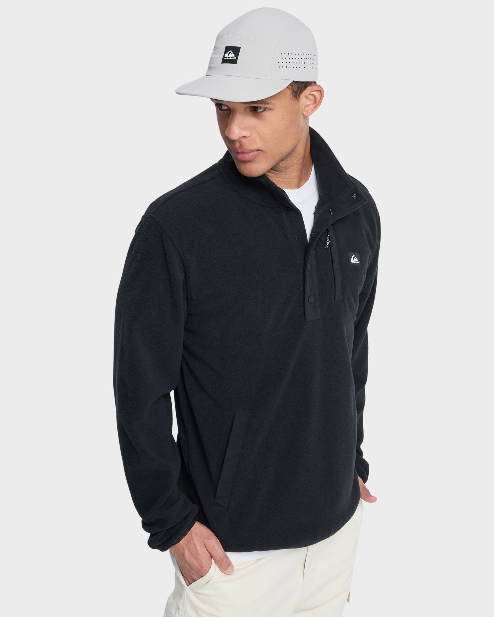 Mens No Destination Half Zip Fleeece Jumper