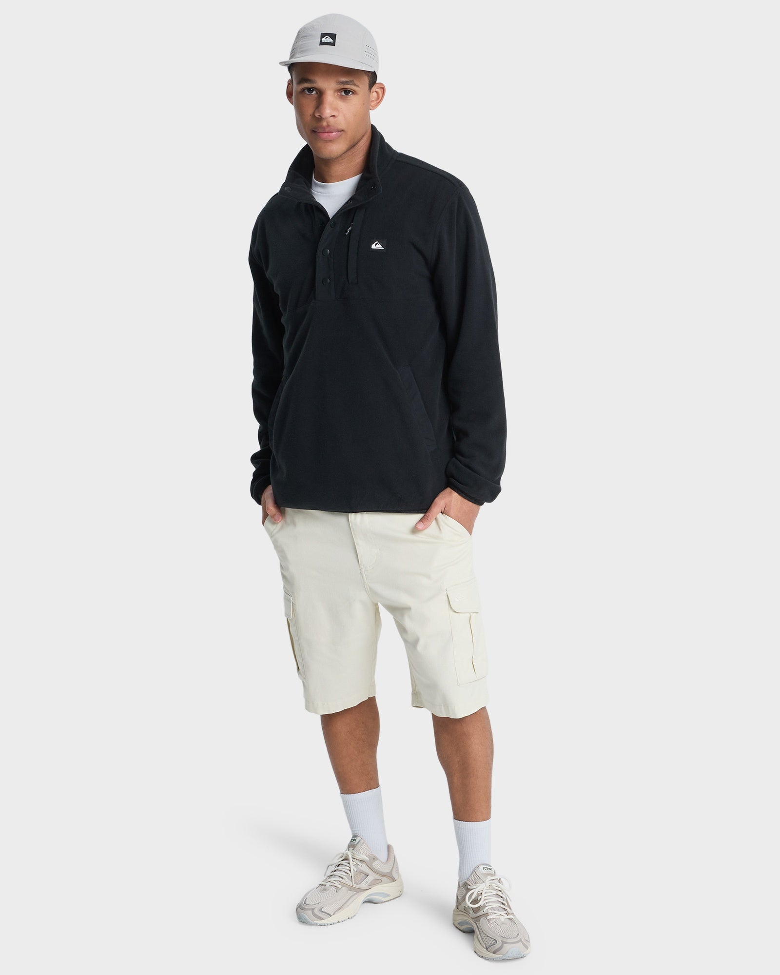 Mens No Destination Half Zip Fleeece Jumper