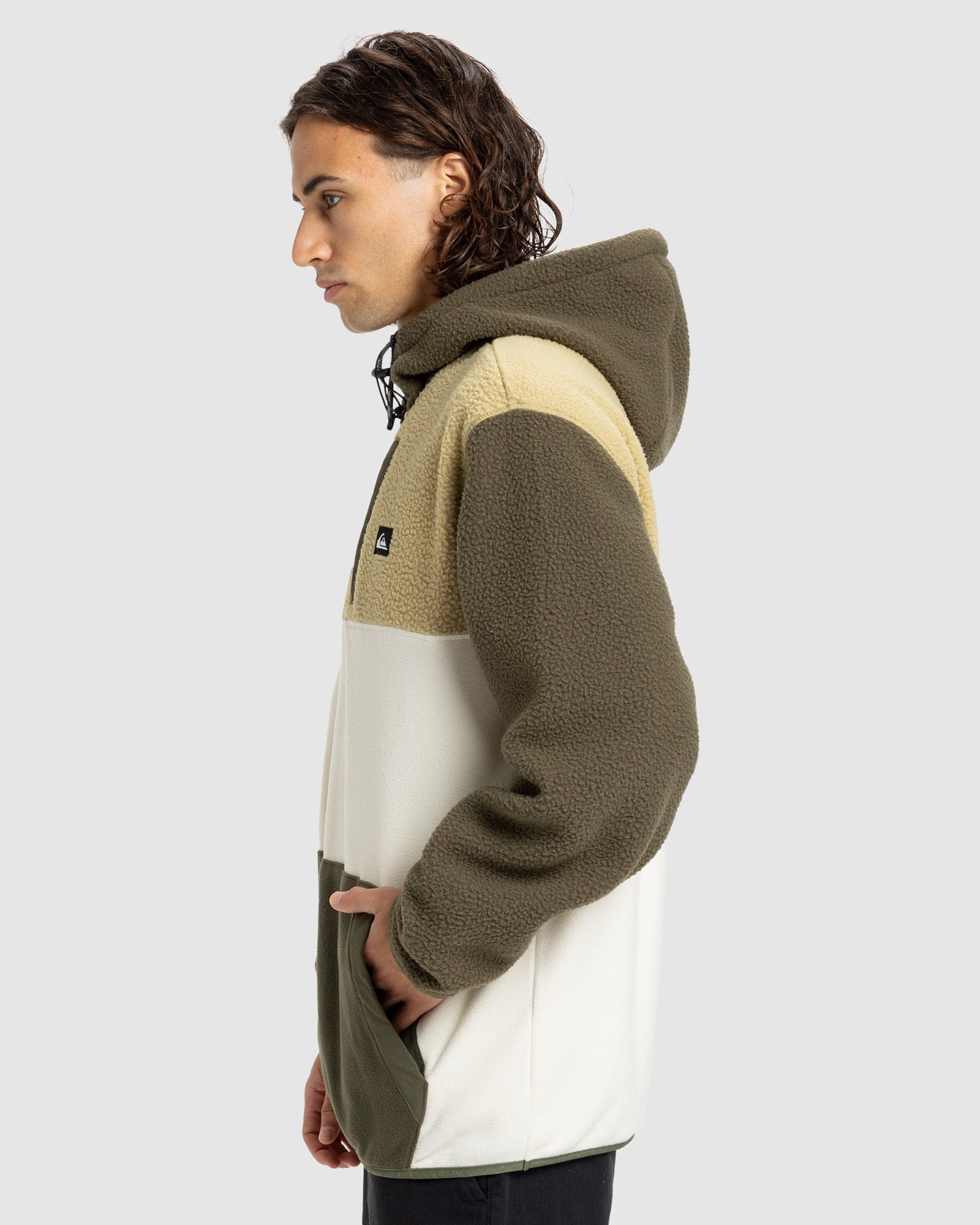 Mens Ocean View Mix Up Fleece Hoodie