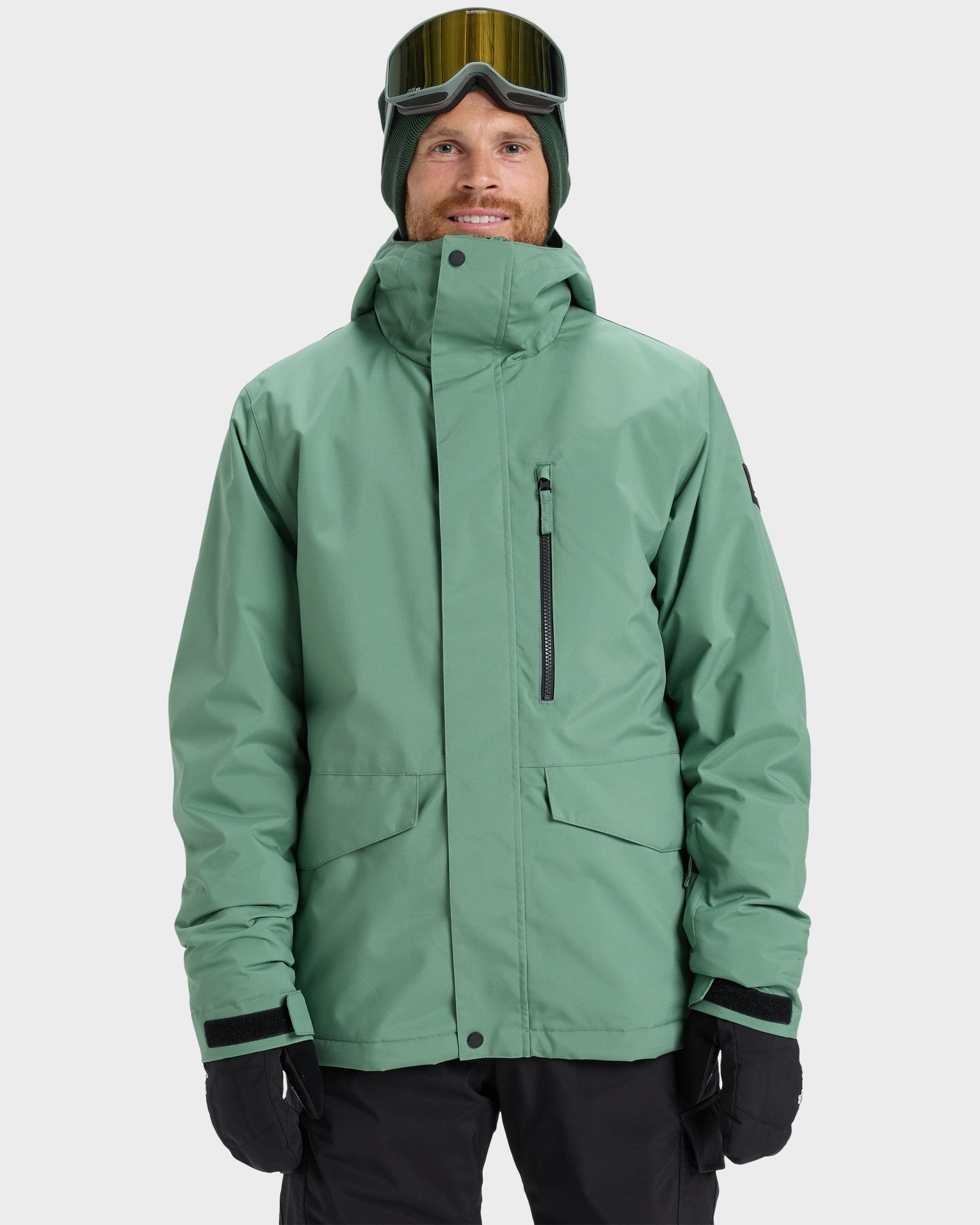 Mens Mission Solid Snow Jacket – Dark Ivy – Quiksilver NZ